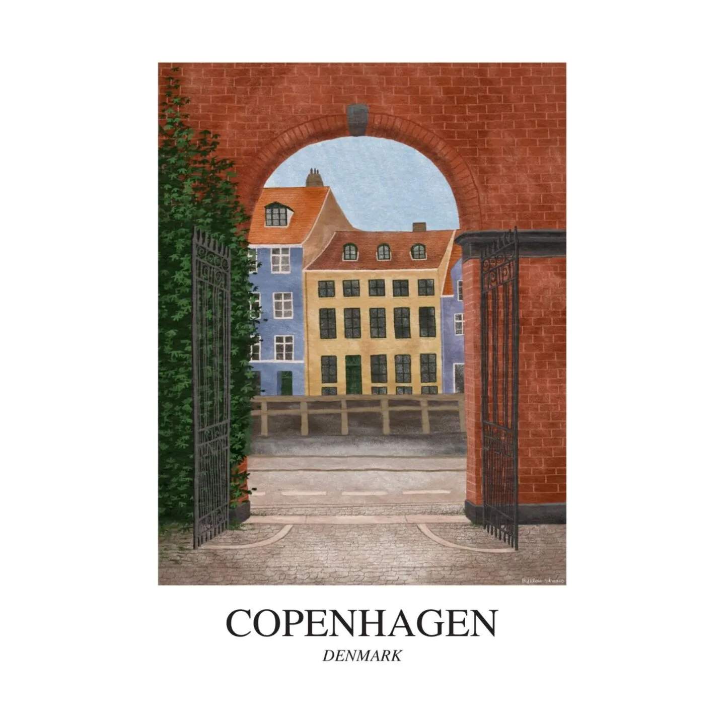 Poster&Frame Plakater Plakat - Copenhagen i B30 x L40 cm, 1