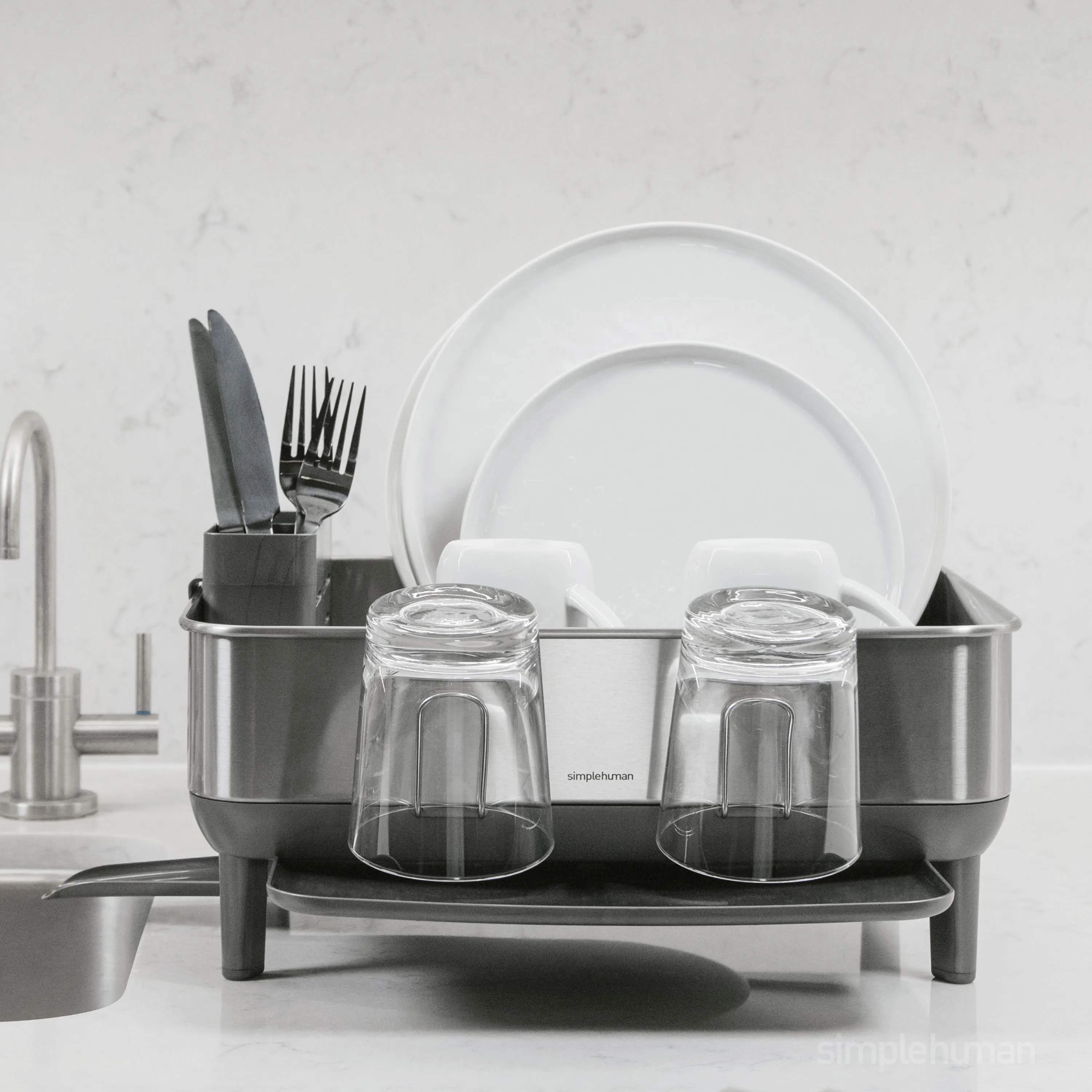 Simplehuman Opvaskestativer Opvaskeholder i B38 x L39,4 cm, 2