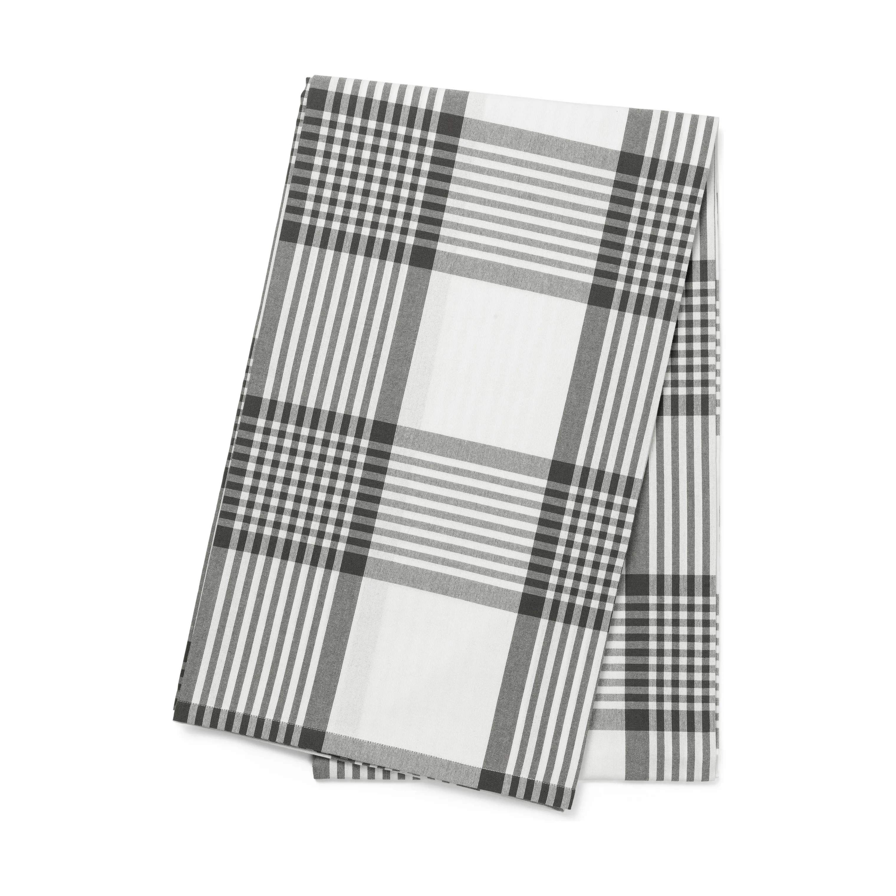 By Mogensen Duge Large Checks Dug i Hvid/grå, B240 x L140 cm, 4
