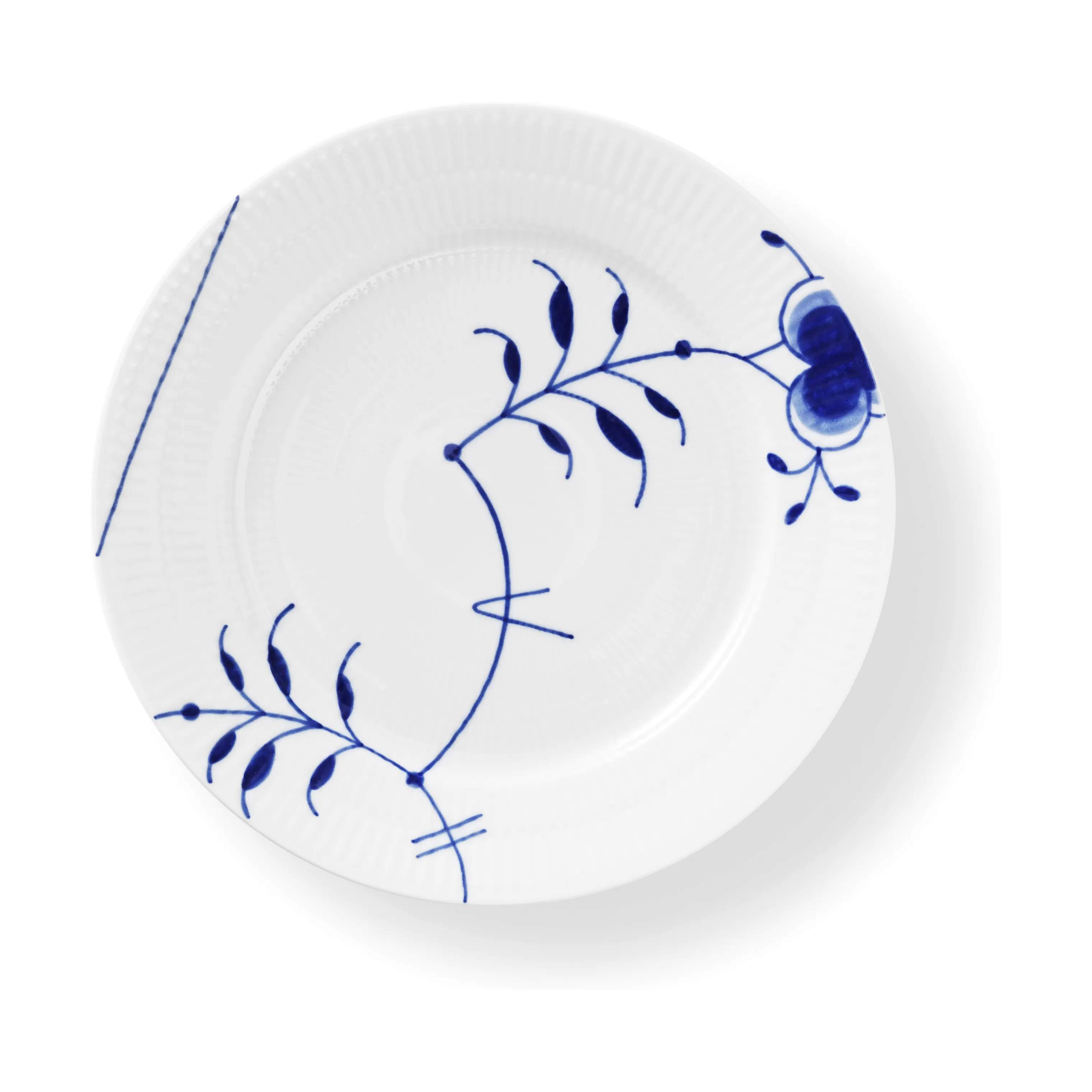 Royal Copenhagen Frokosttallerkener Blå Mega Riflet Frokosttallerken #9 i #9, 1