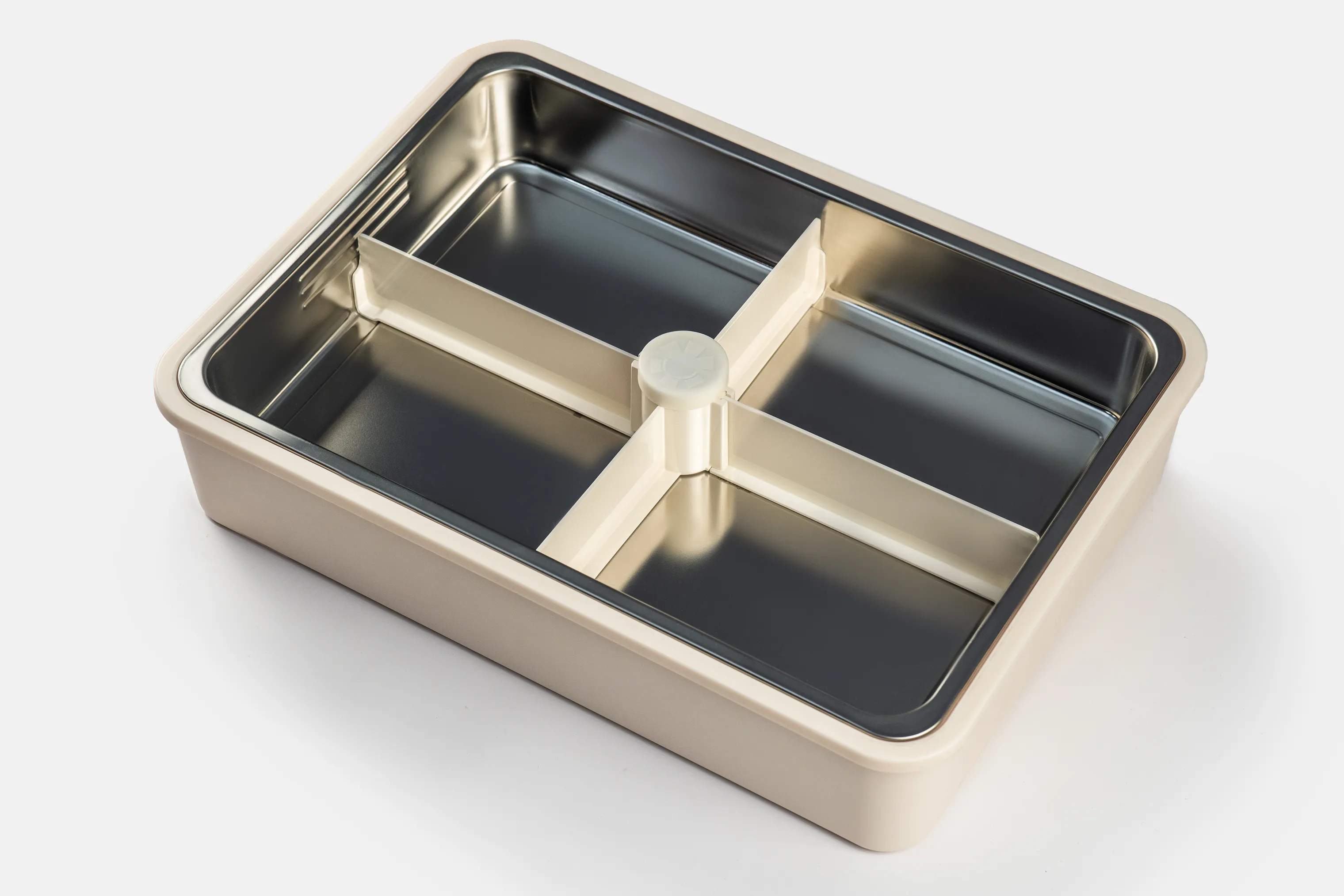 Platterbox Opbevaringsbokse Snack Box Tilbehørssæt - 21 dele i Creme, 3