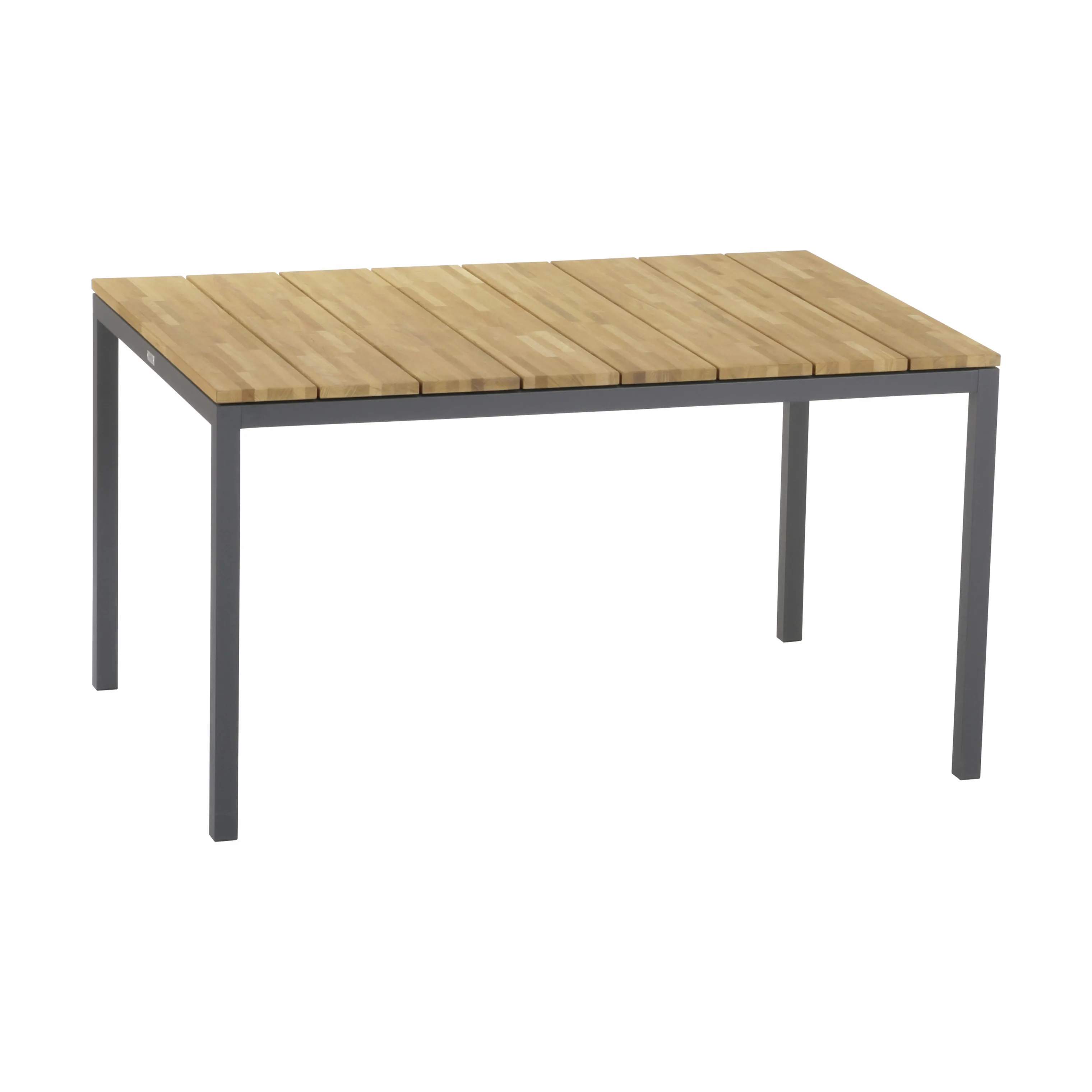 Mandalay Havemøbelsæt Toscana & Elba Havemøbelsæt - 5 dele i Antracit /Teak, Bord (L 132 cm) med 4 stole, 4