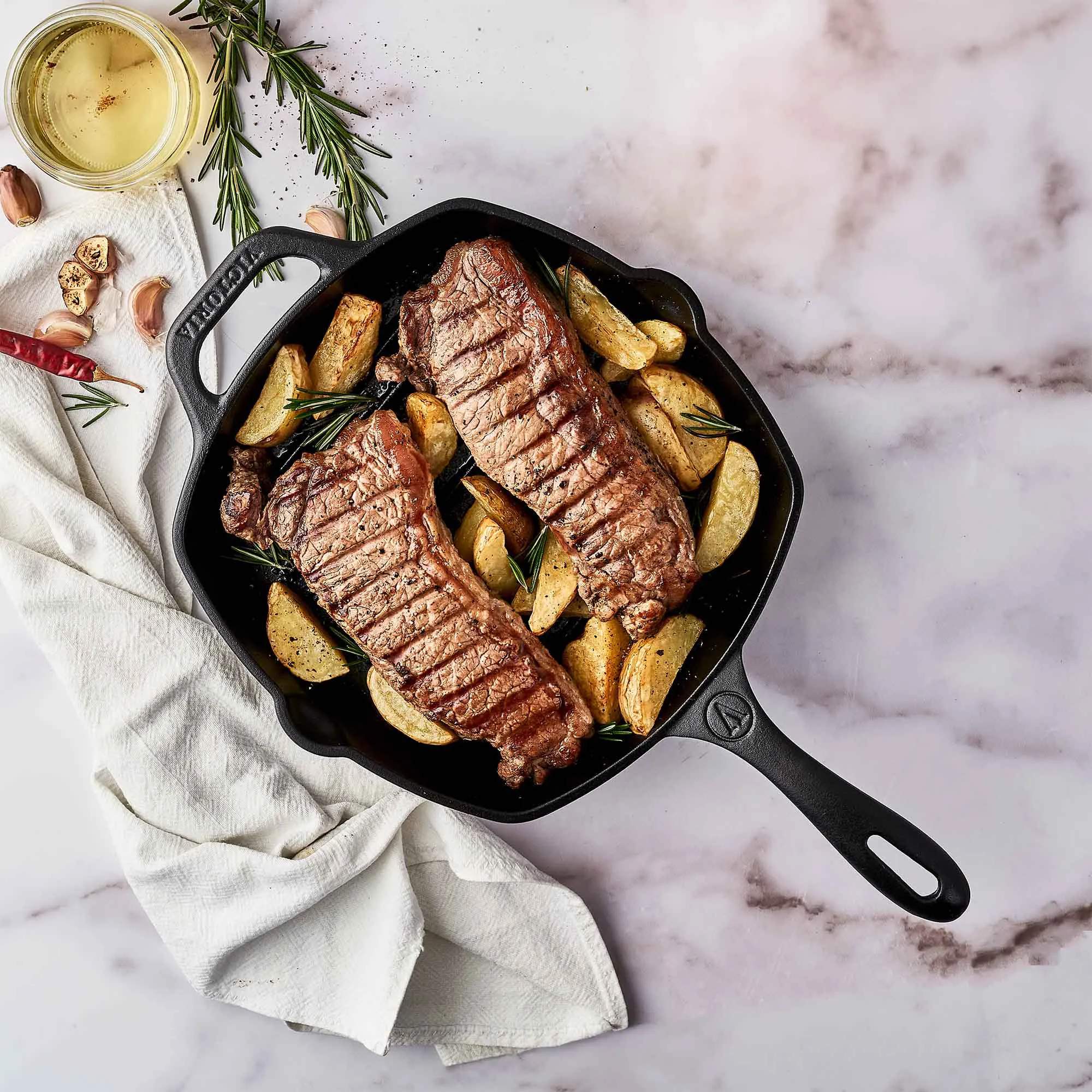 Victoria Stegepander Seasoned Grillpande i sort, 3