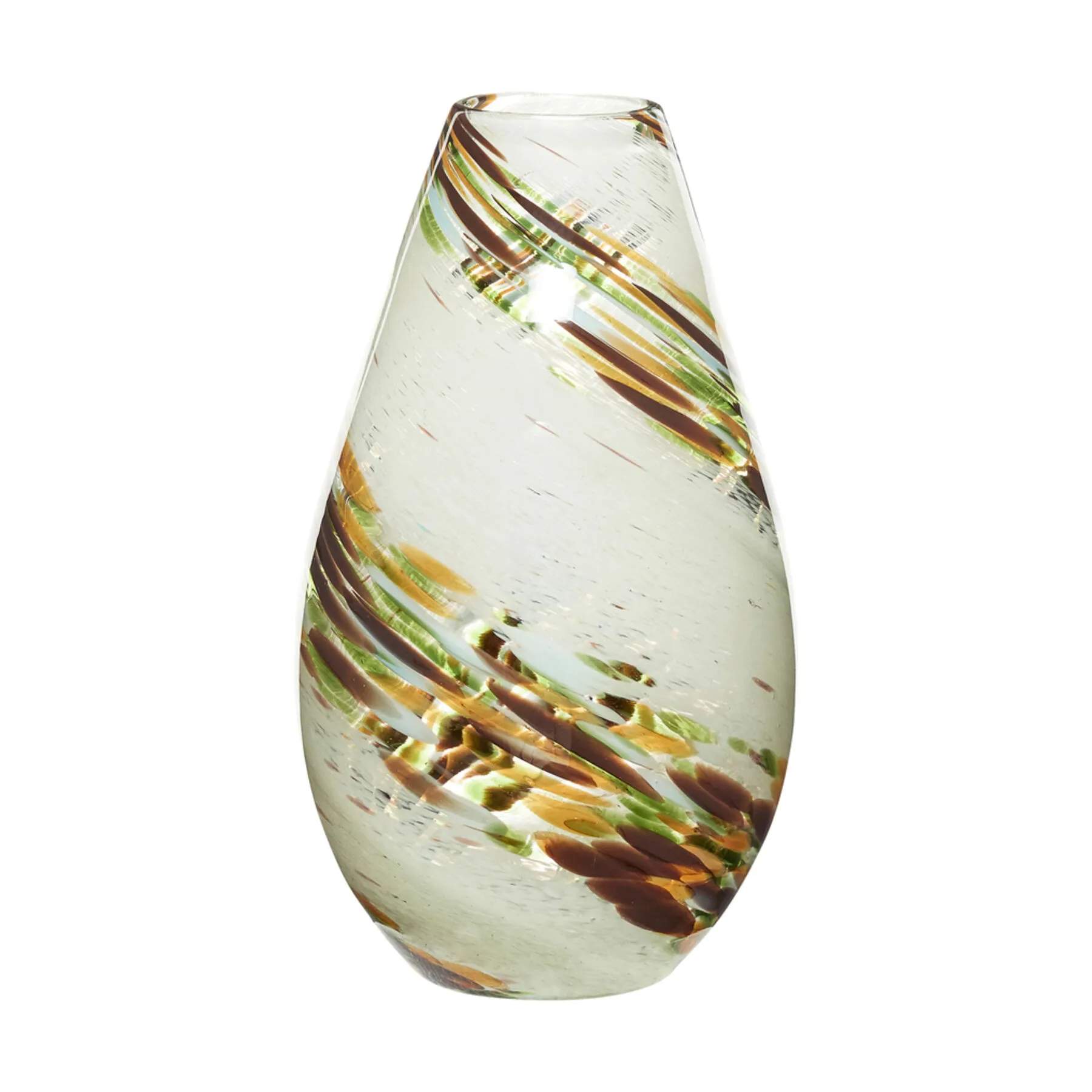Hübsch Vaser Grove Vase i Beige/Brun/Grøn/Ravfarve, 1