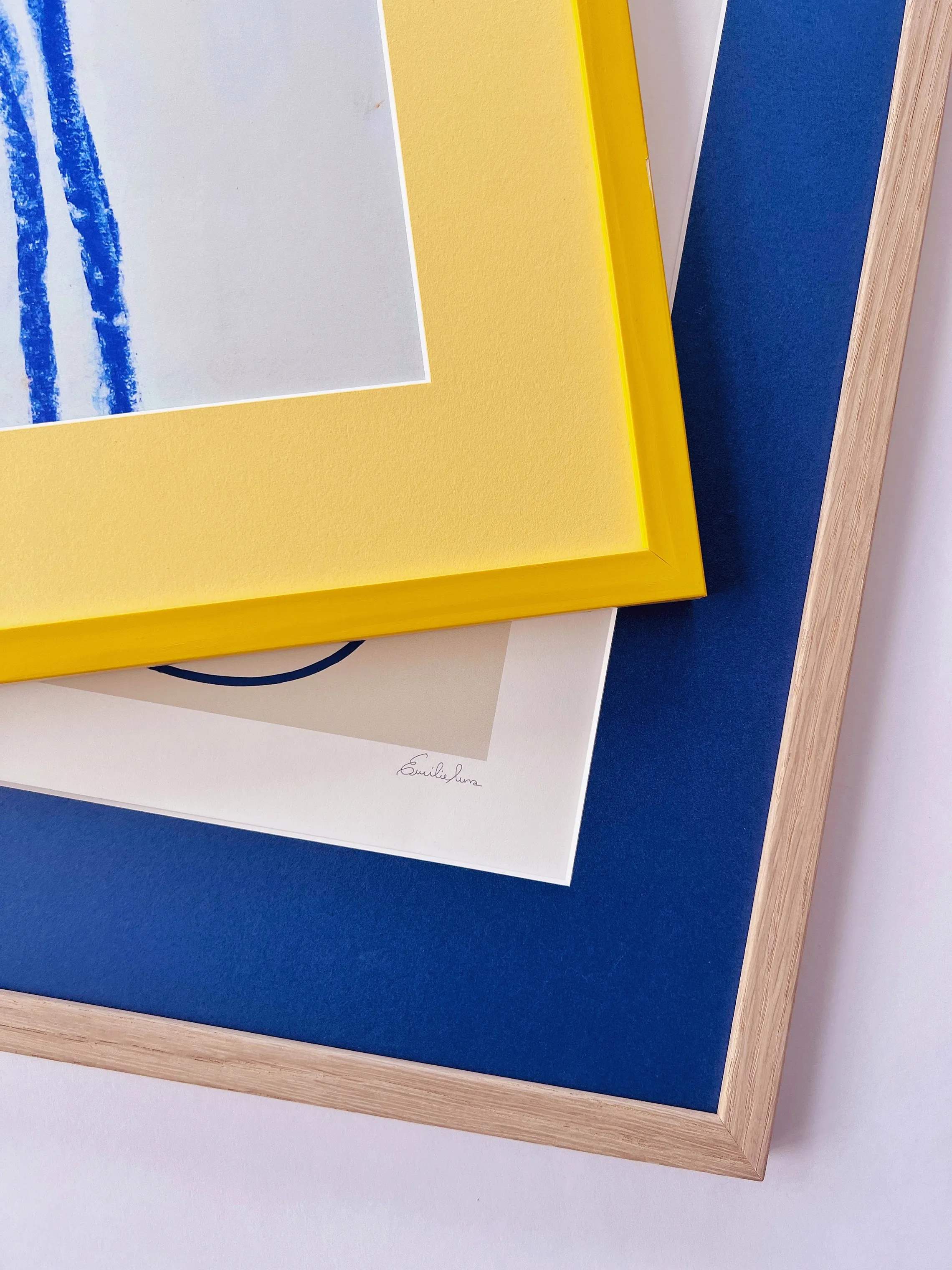 Poster&Frame Billedrammer Passepartout i Gul, 70 cm, 3