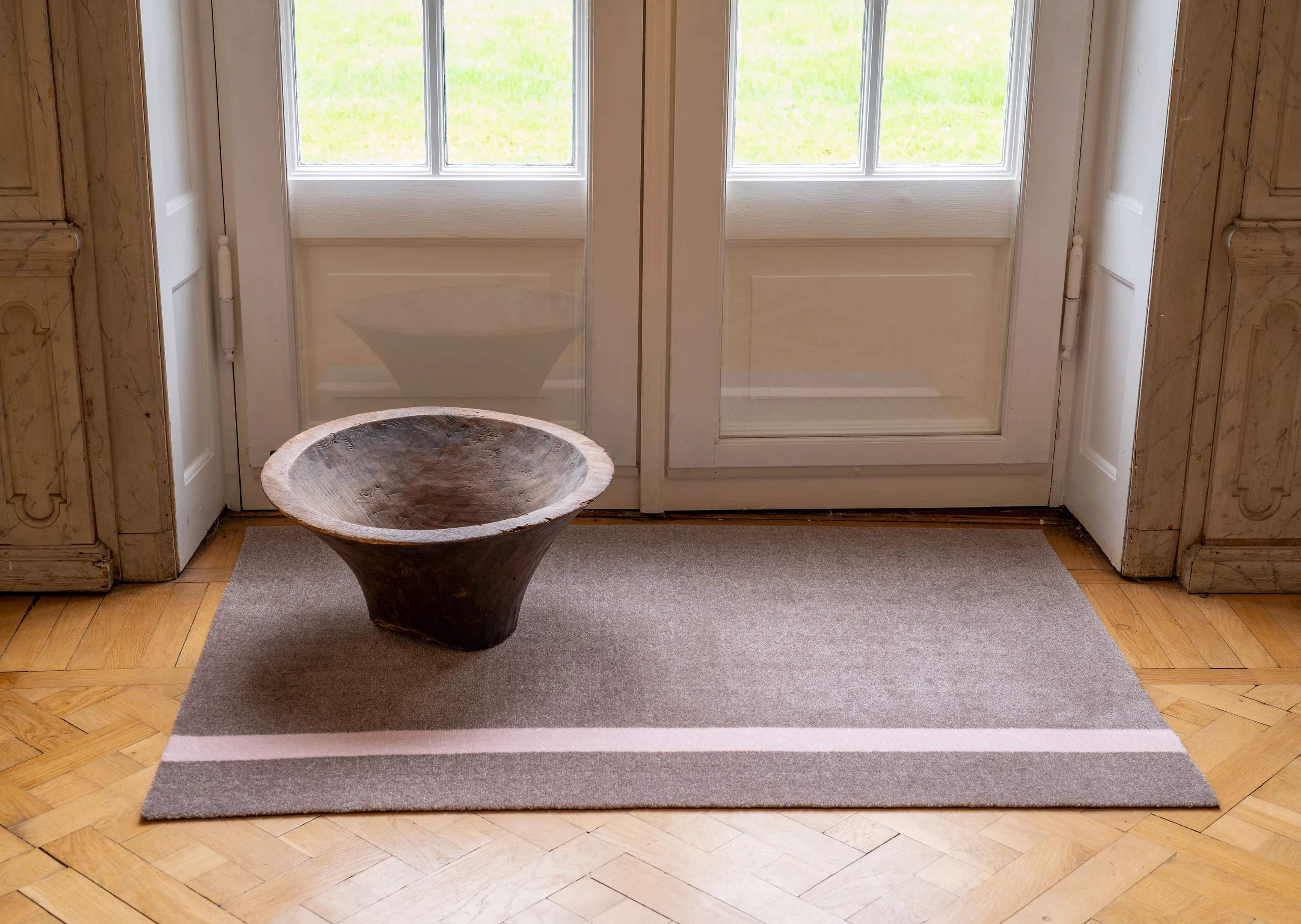 Tica Copenhagen Gulvtæpper Stripes Vertikal Gulvtæppe i Sand/rosa, B67 x L120 cm, 2