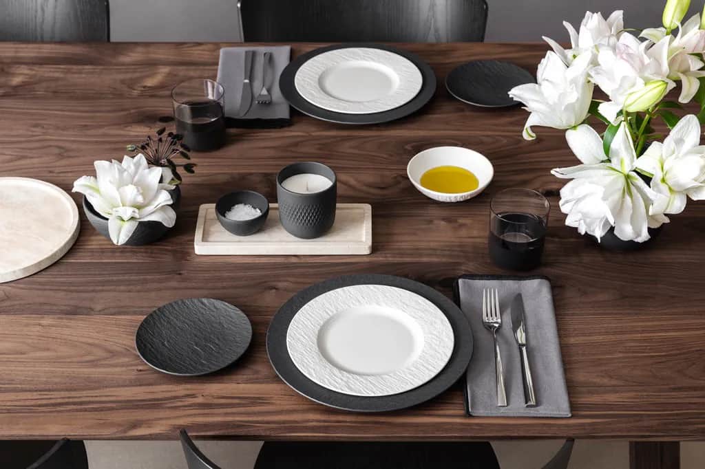 Villeroy & Boch Middagstallerkener Manufacture Rock blanc Tallerken i 21,7 cm, 2