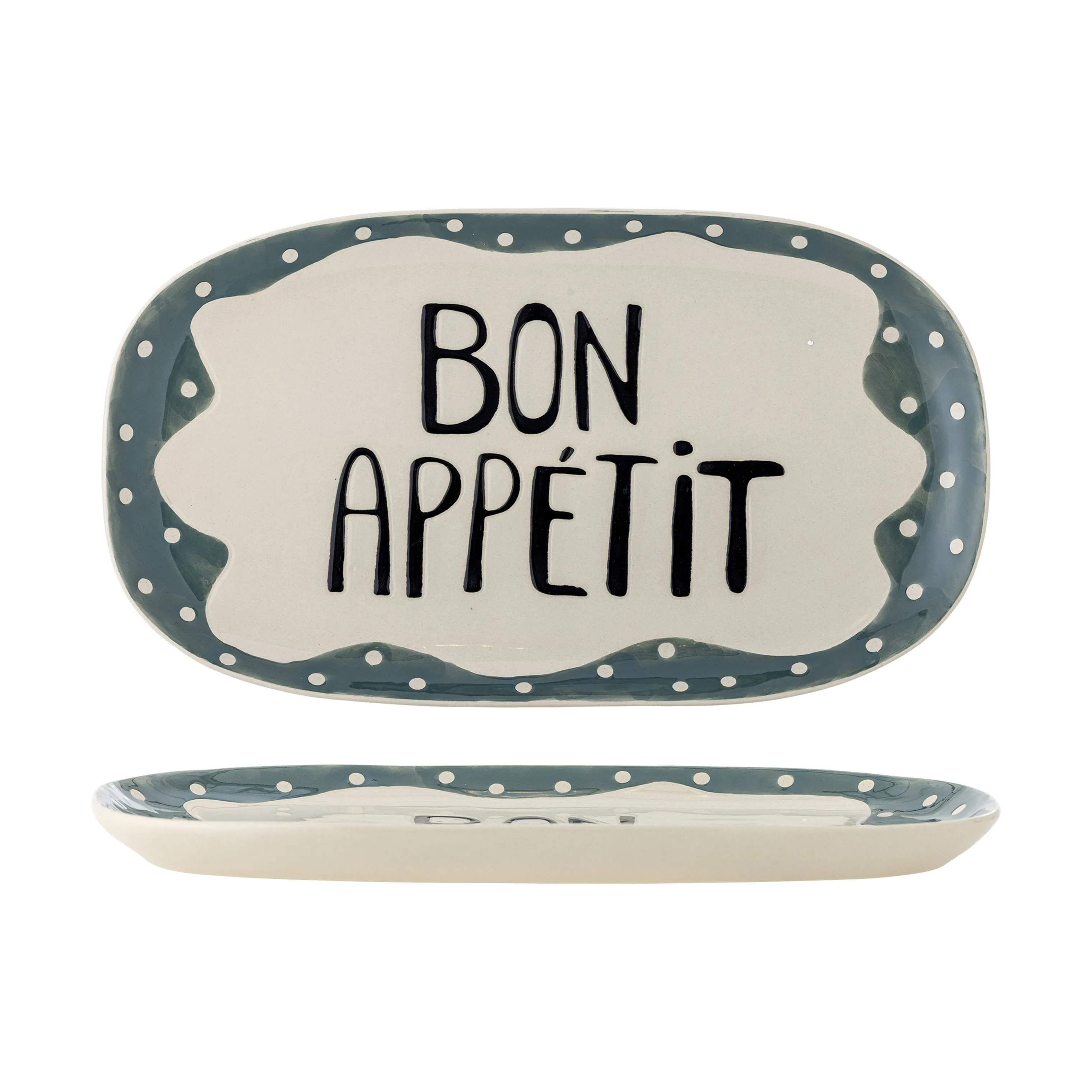 Bloomingville Serveringsfade Soline Serveringsfad i Blå/grøn, 1