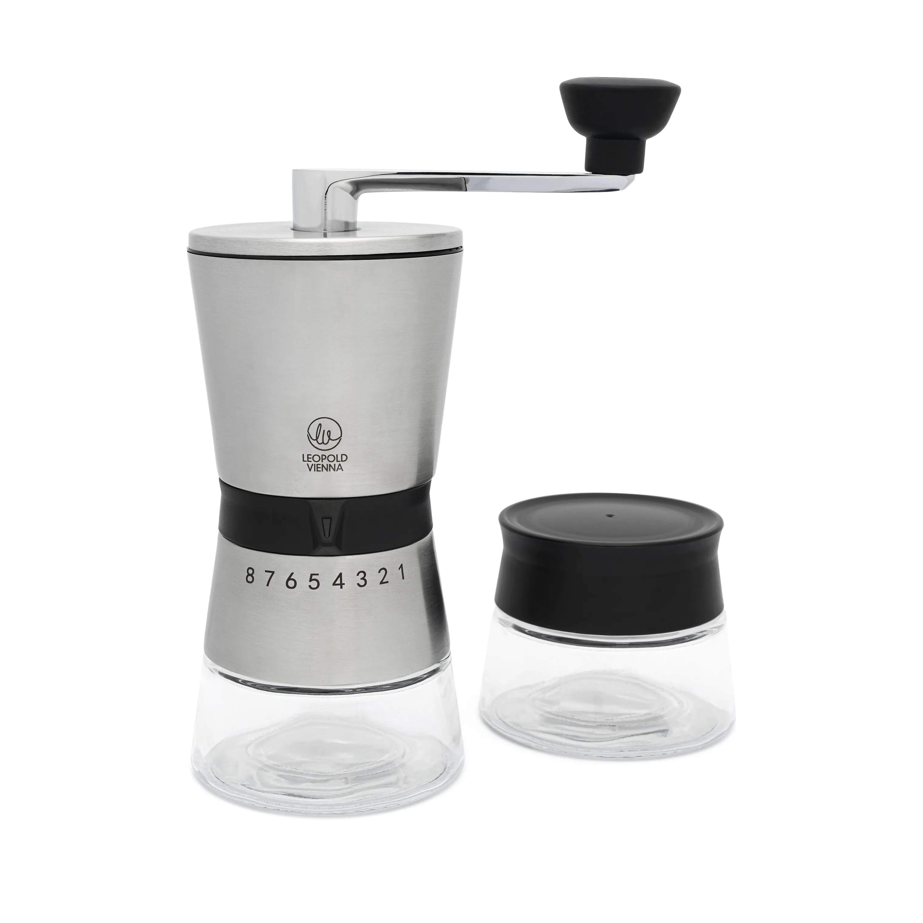 Bologna Kaffemølle, sølvfarvet, large