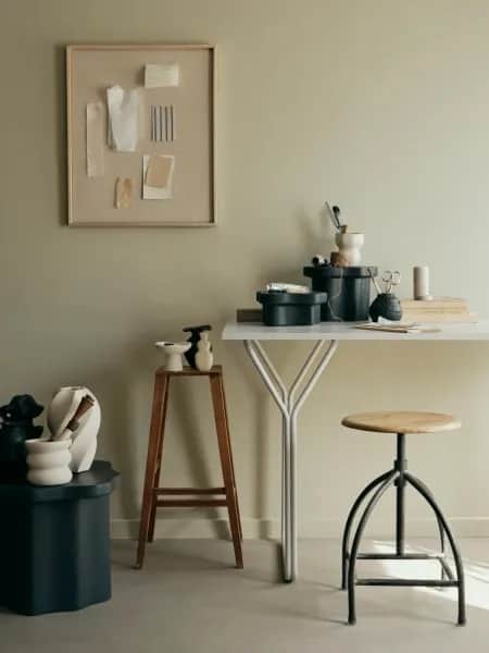 Broste Copenhagen Øvrigt interiør Sonja Piedestal i Sort, H18 x B24 cm, 3