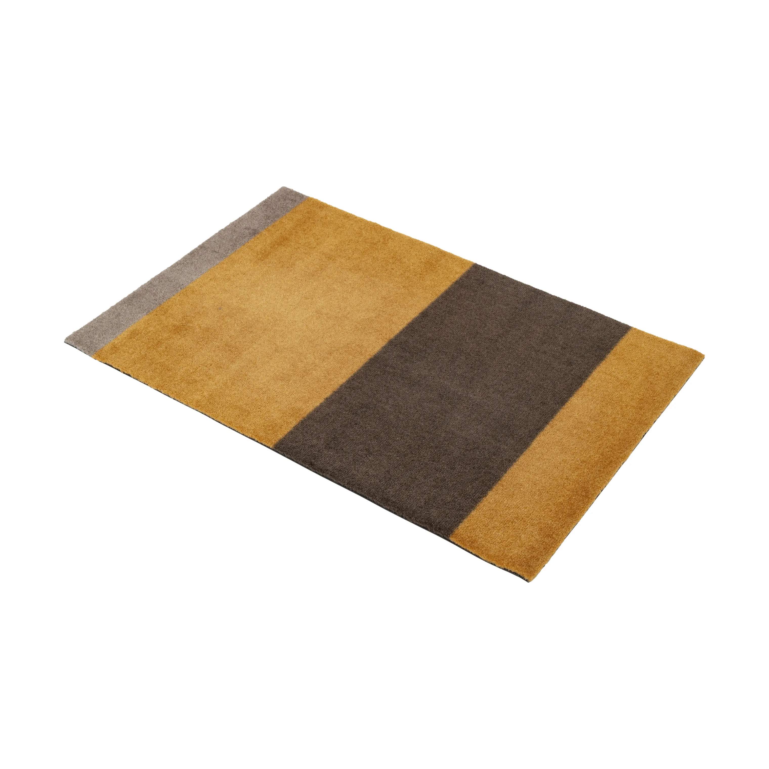 Tica Copenhagen Dørmåtter Stripes Horisontal Gulvmåtte i dijon/sand/brun, B60 x L90 cm, 4