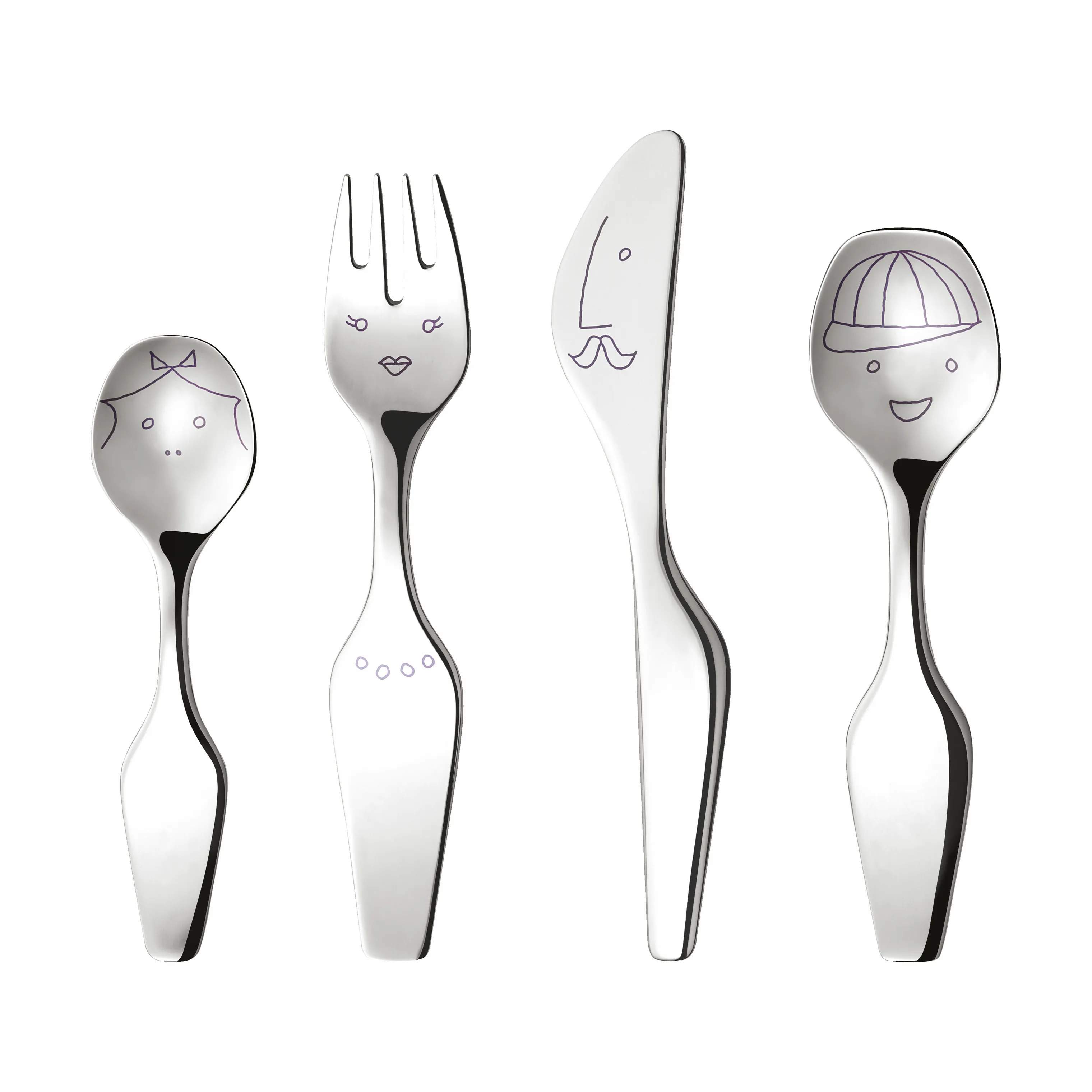 Georg Jensen børnebestik The Twist Family Børnebestik - 4 dele