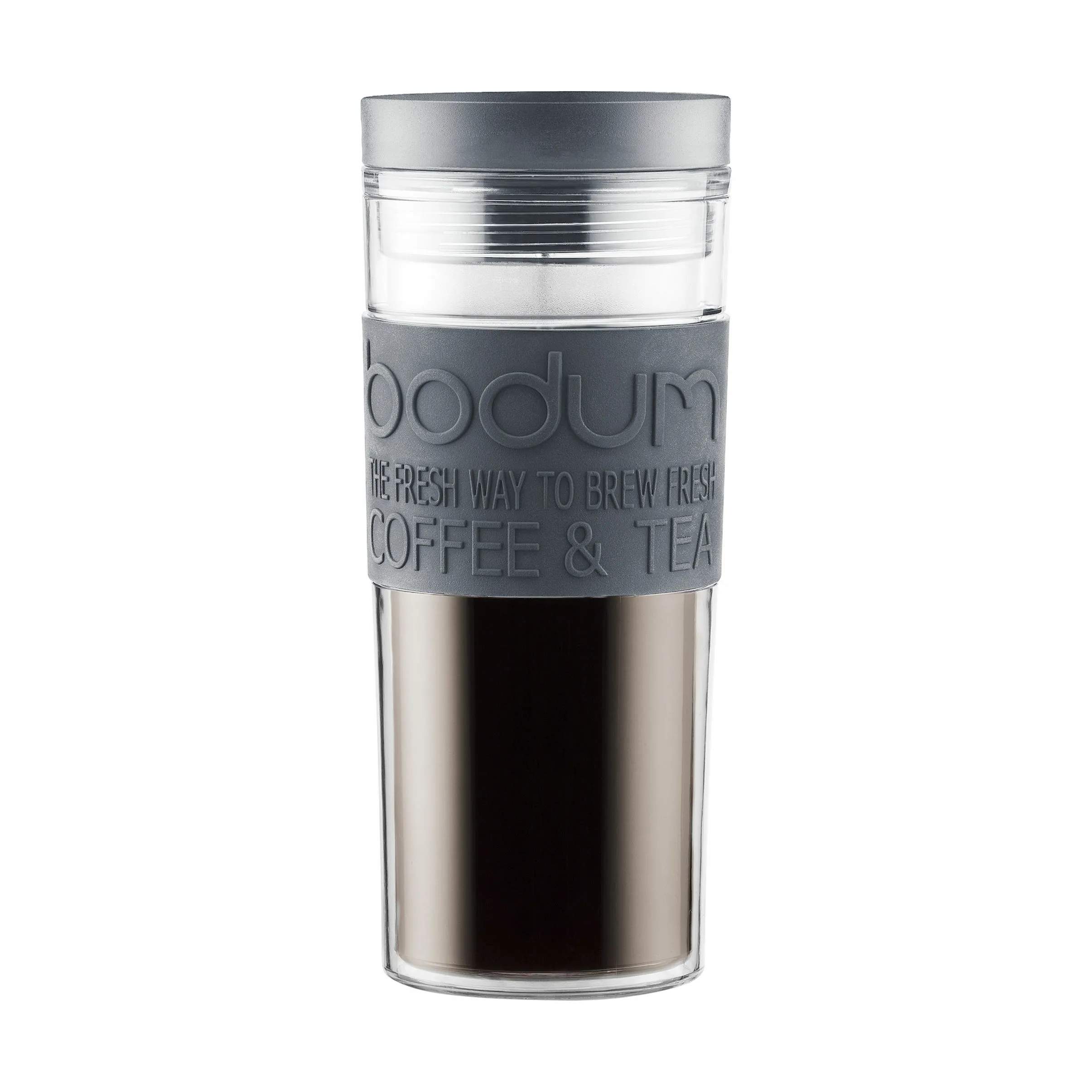 Fortolke Tilbageholdenhed Opaque Bodum - Rejsekrus - 0,45 liter - BPA-fri plastik - Grå | Imerco