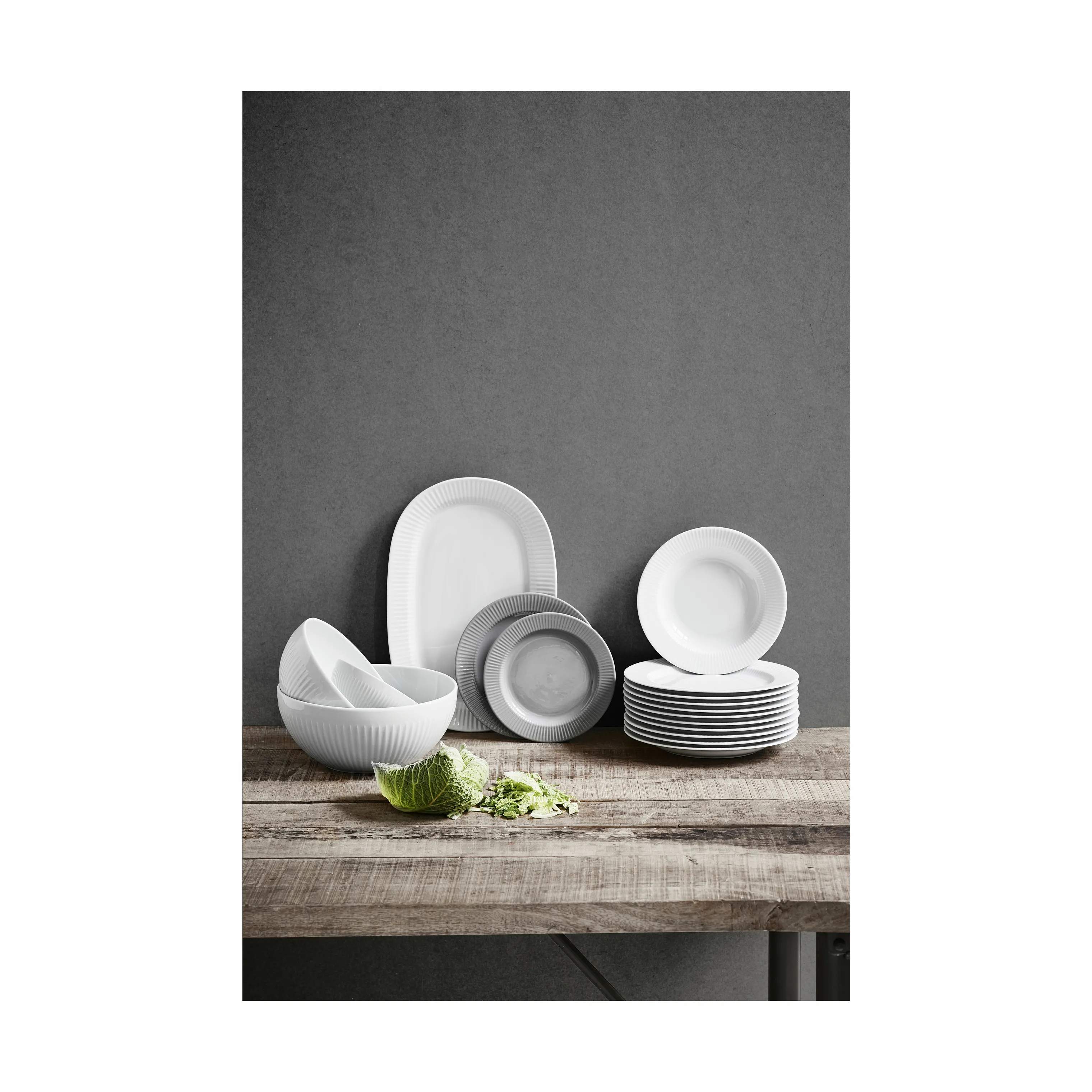 Eva Trio Dybe tallerkener Legio Nova Dyb Tallerken i Hvid, 22 cm, 3