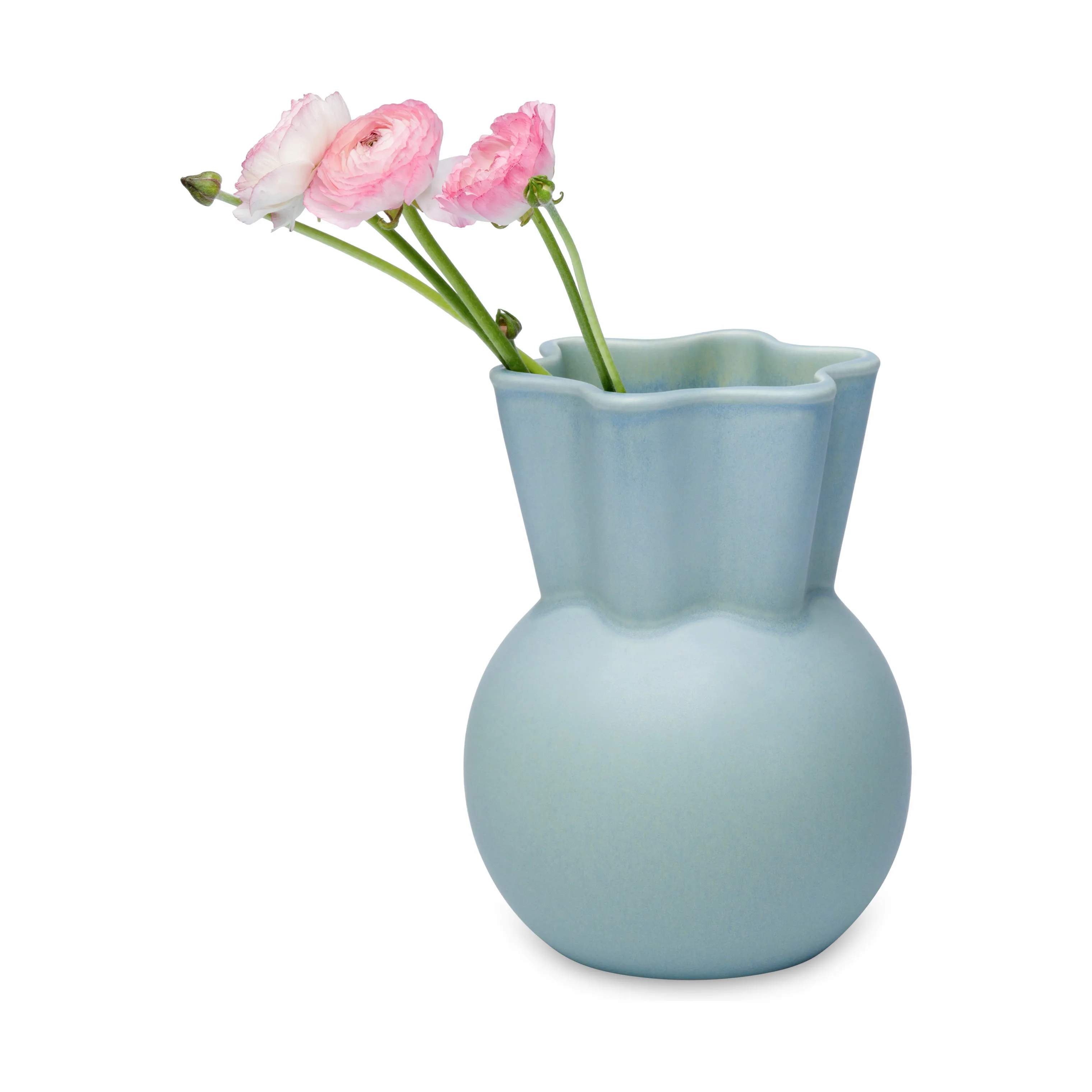 Spring Copenhagen Vaser Svungen Top Vase i Lys blå, 20 cm, 4