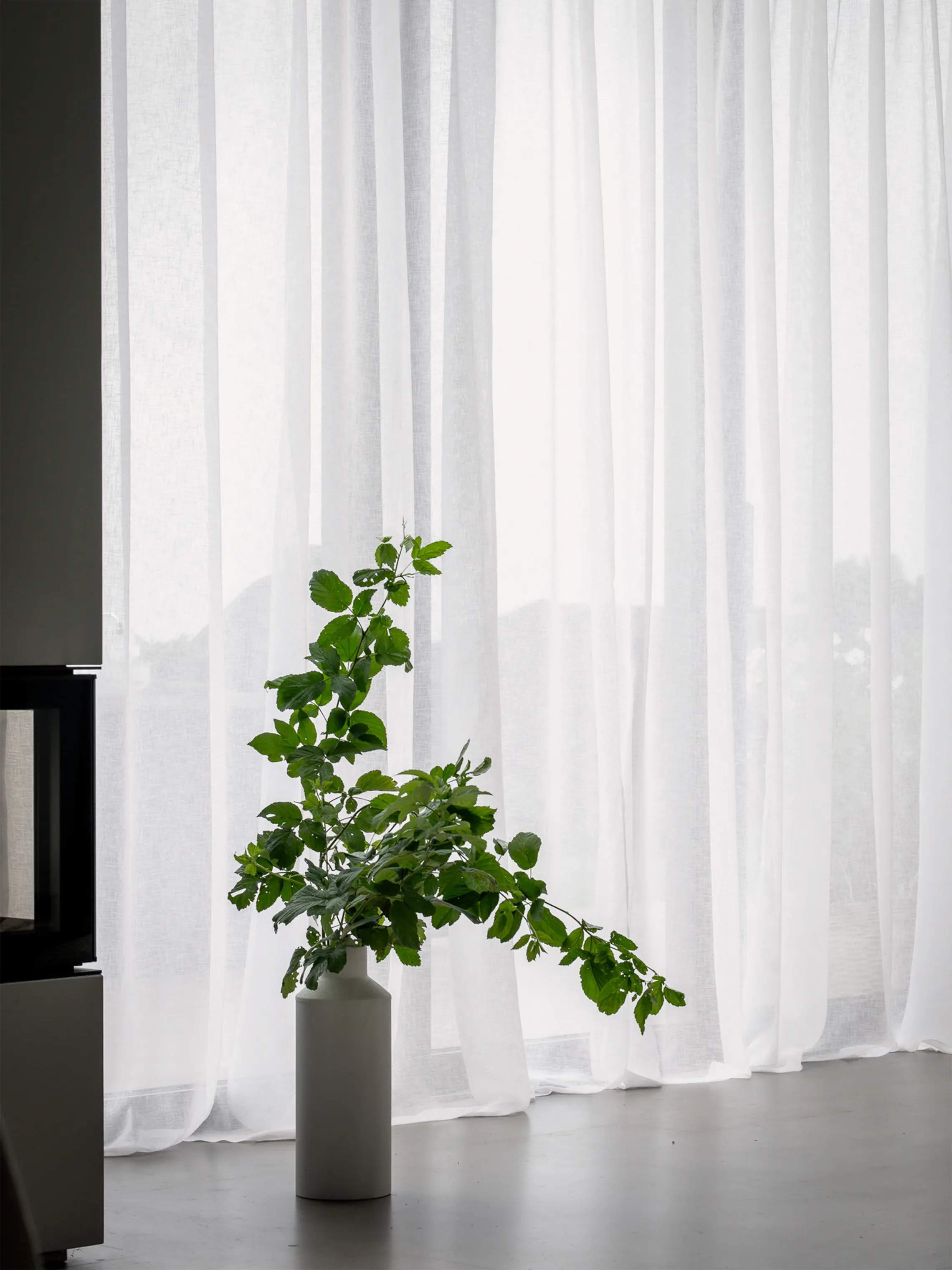 Svanefors Gardiner og gardinstænger Diana Gardin i Offwhite, H300 x B280 cm, 2