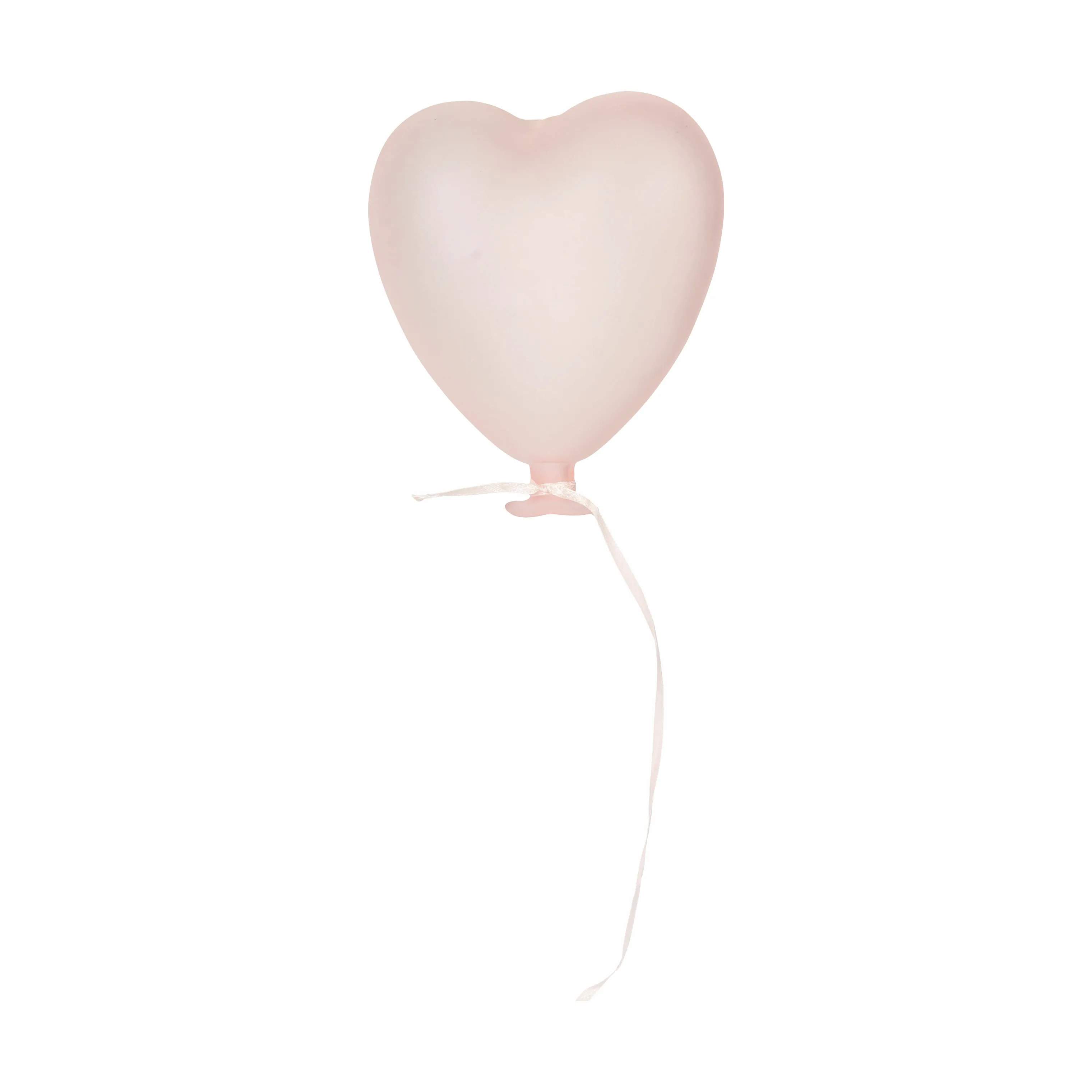 Glasballon Hjerteformet