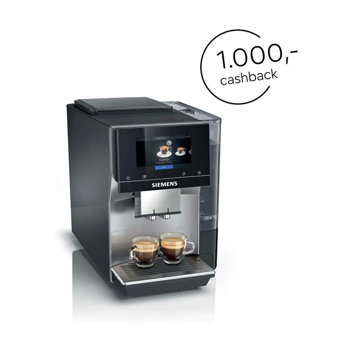 EQ700 Espressomaskine TP715R01, sort, large