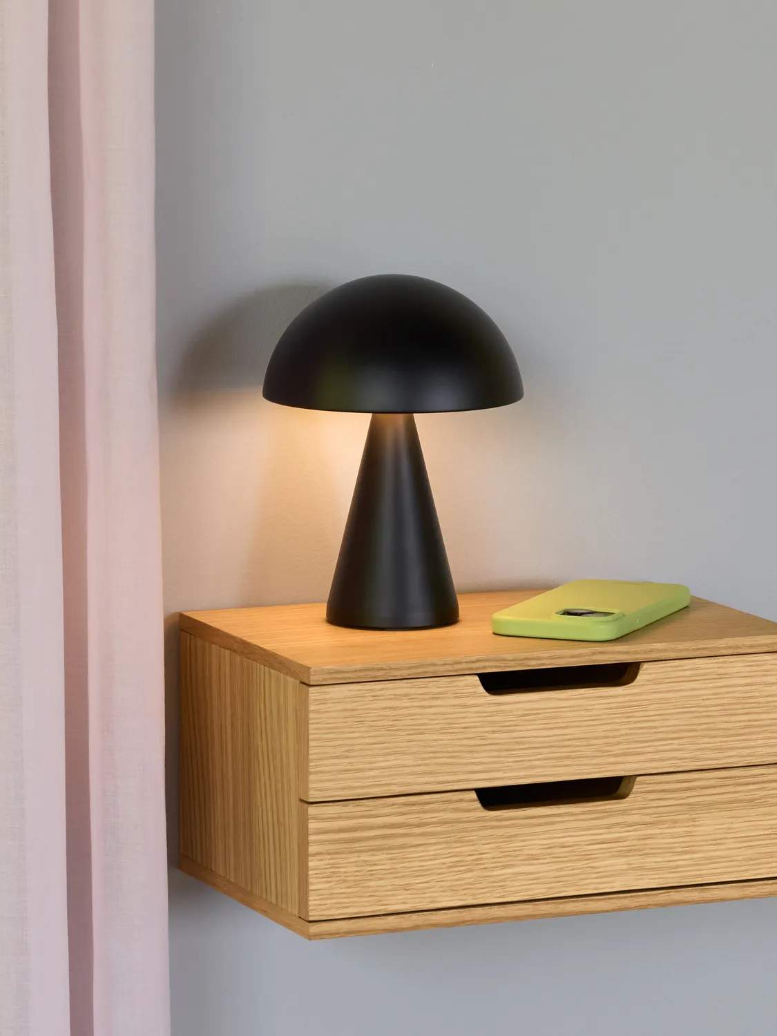 Hübsch Bordlamper Mush Bordlampe i Sort/Mat, 2