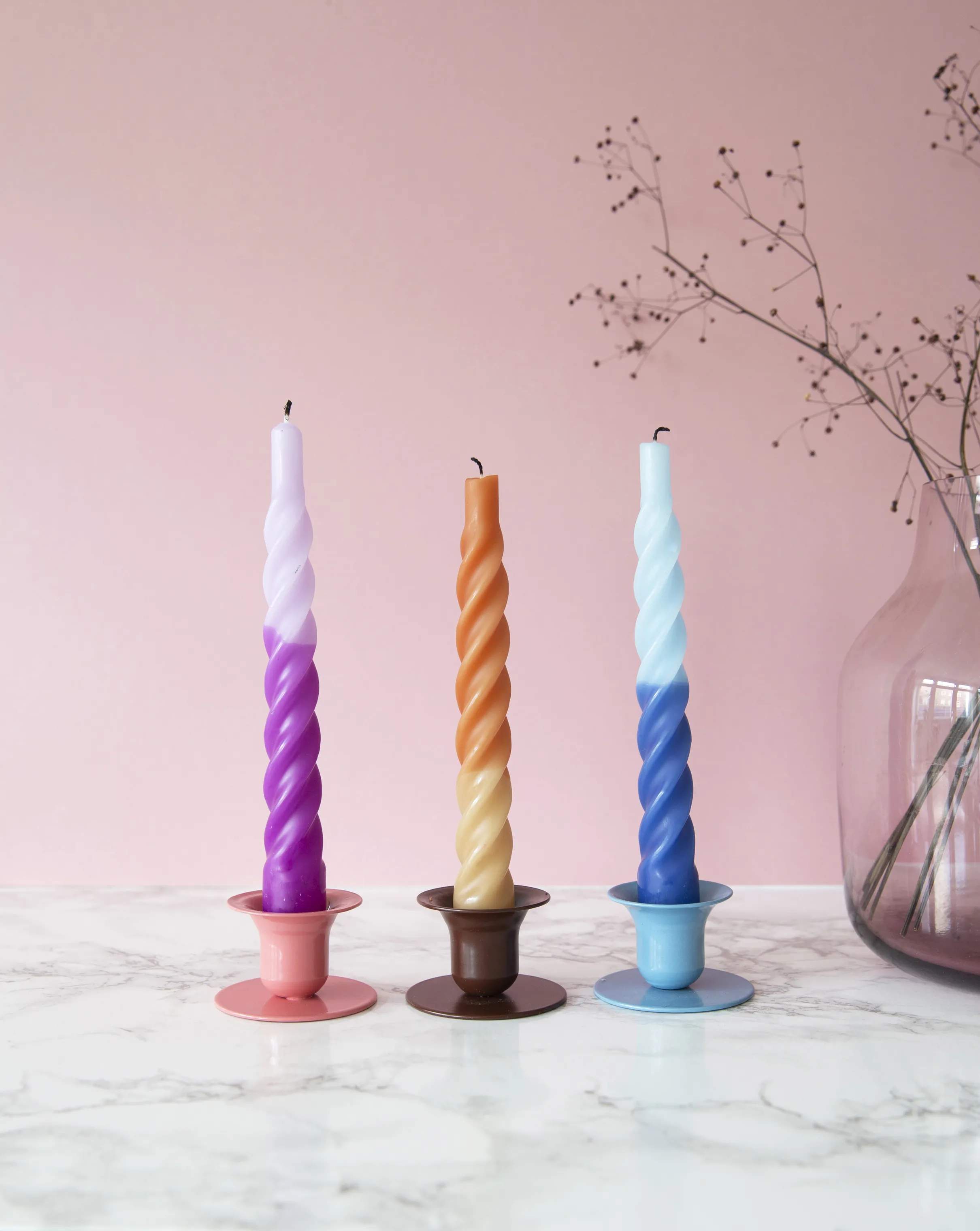 Candles with a twist Kronelysestage The Bell Lysestage i Mørkebrun, 2