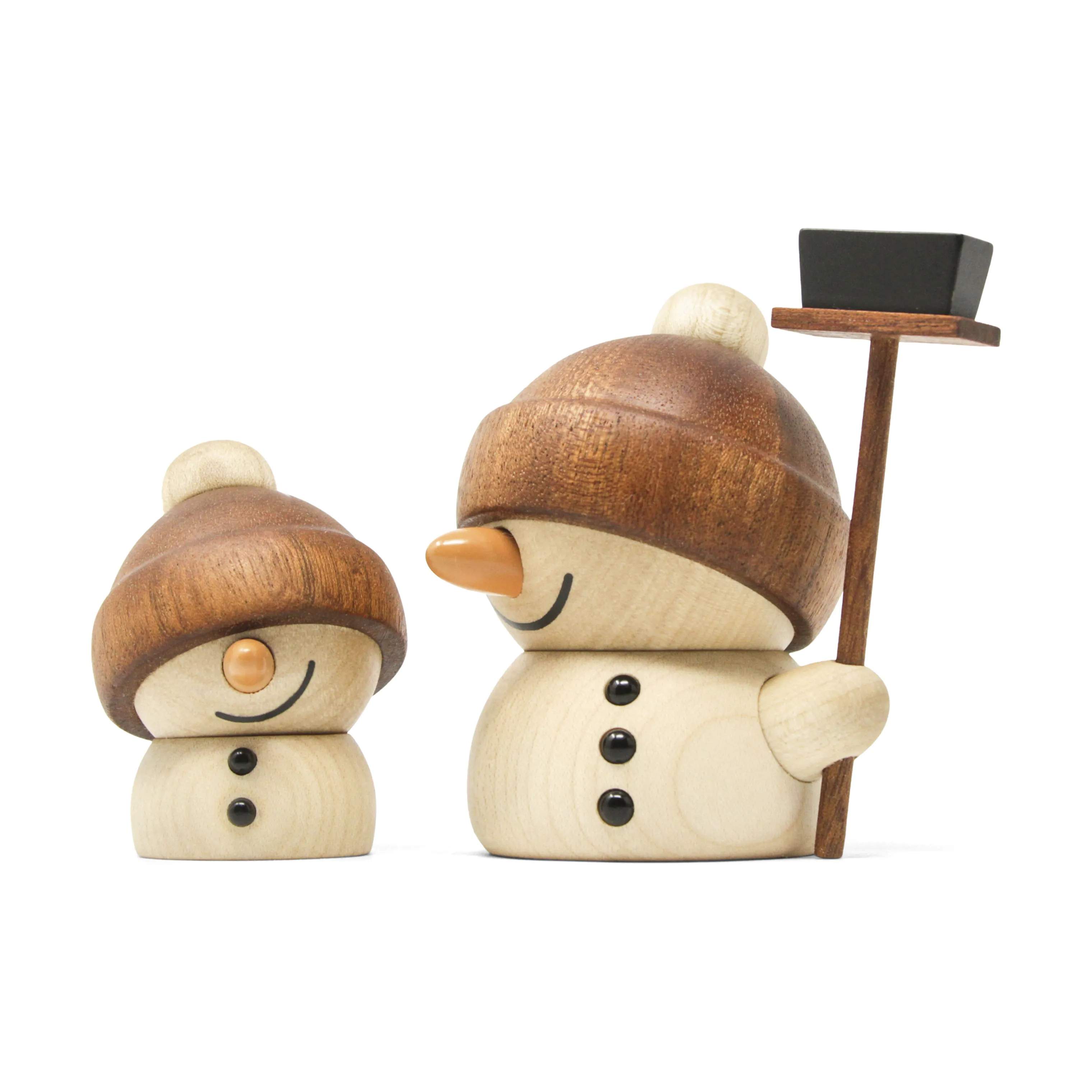 FableWood Julefigurer Snowman - Flurry i Ahorn/sapele, 3