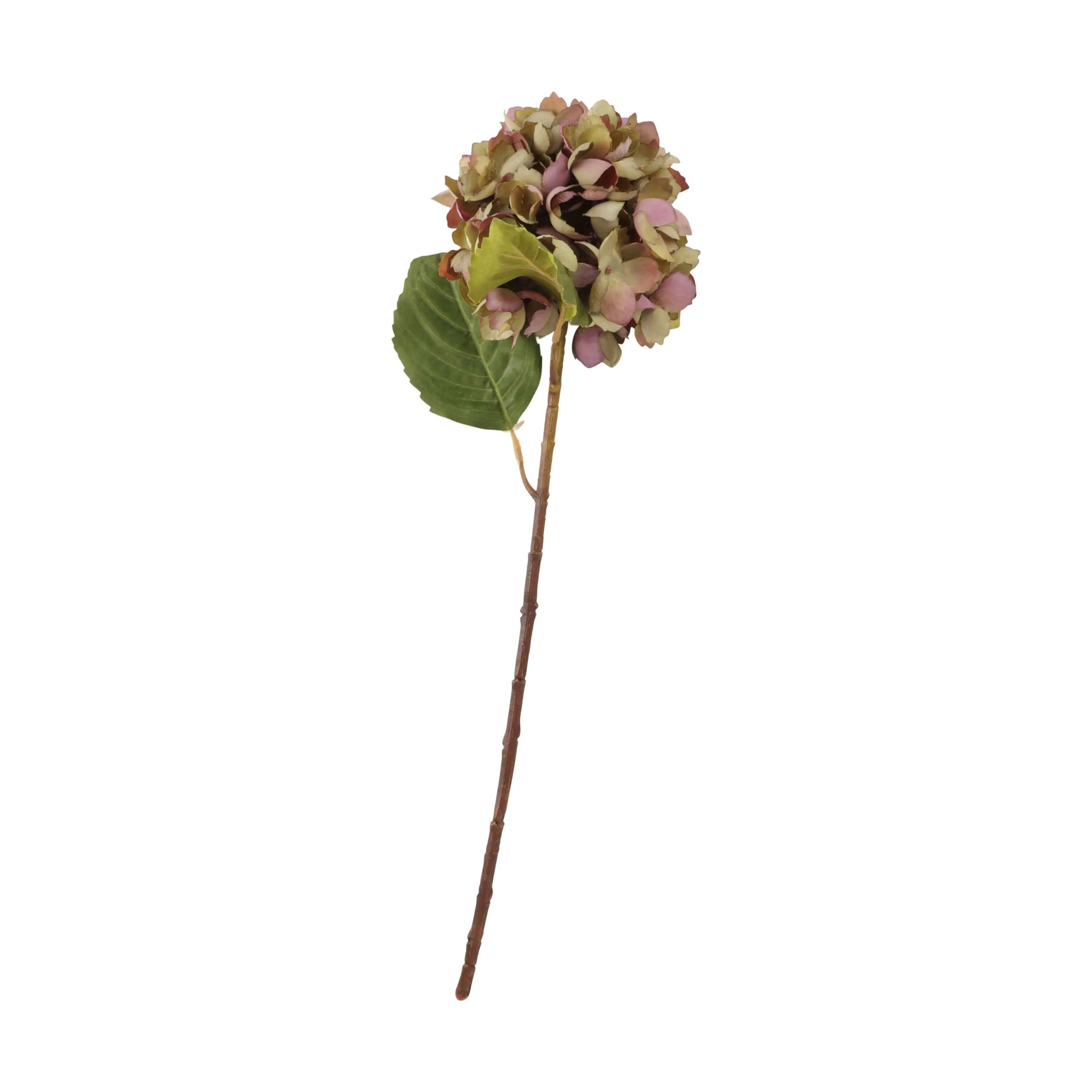 CASA Living Kunstige blomster Kunstig Blomst - Hortensia i Tørret grøn/lilla, 1