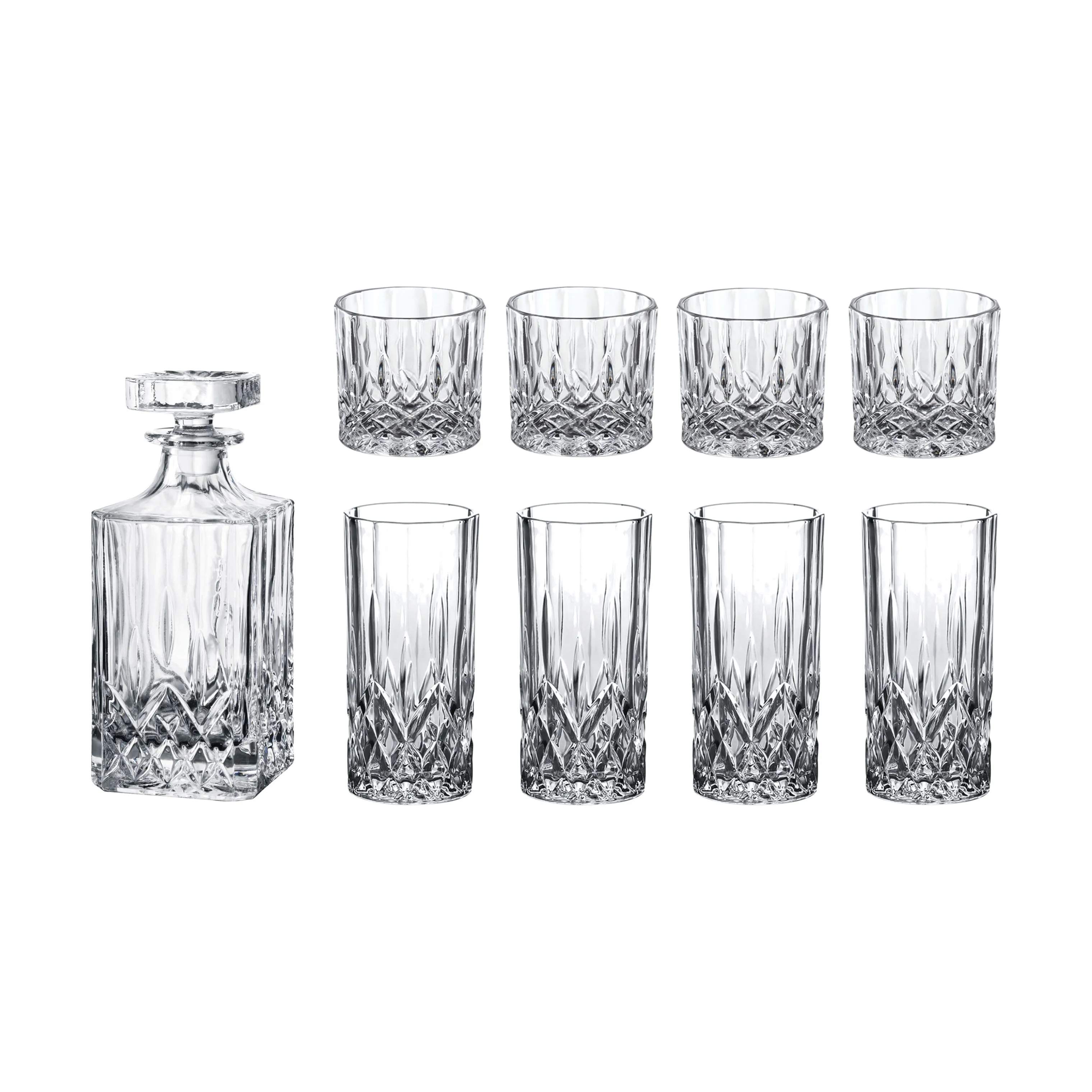 Aida Lowball glas Harvey Glassæt - 9 dele i Klar, 1