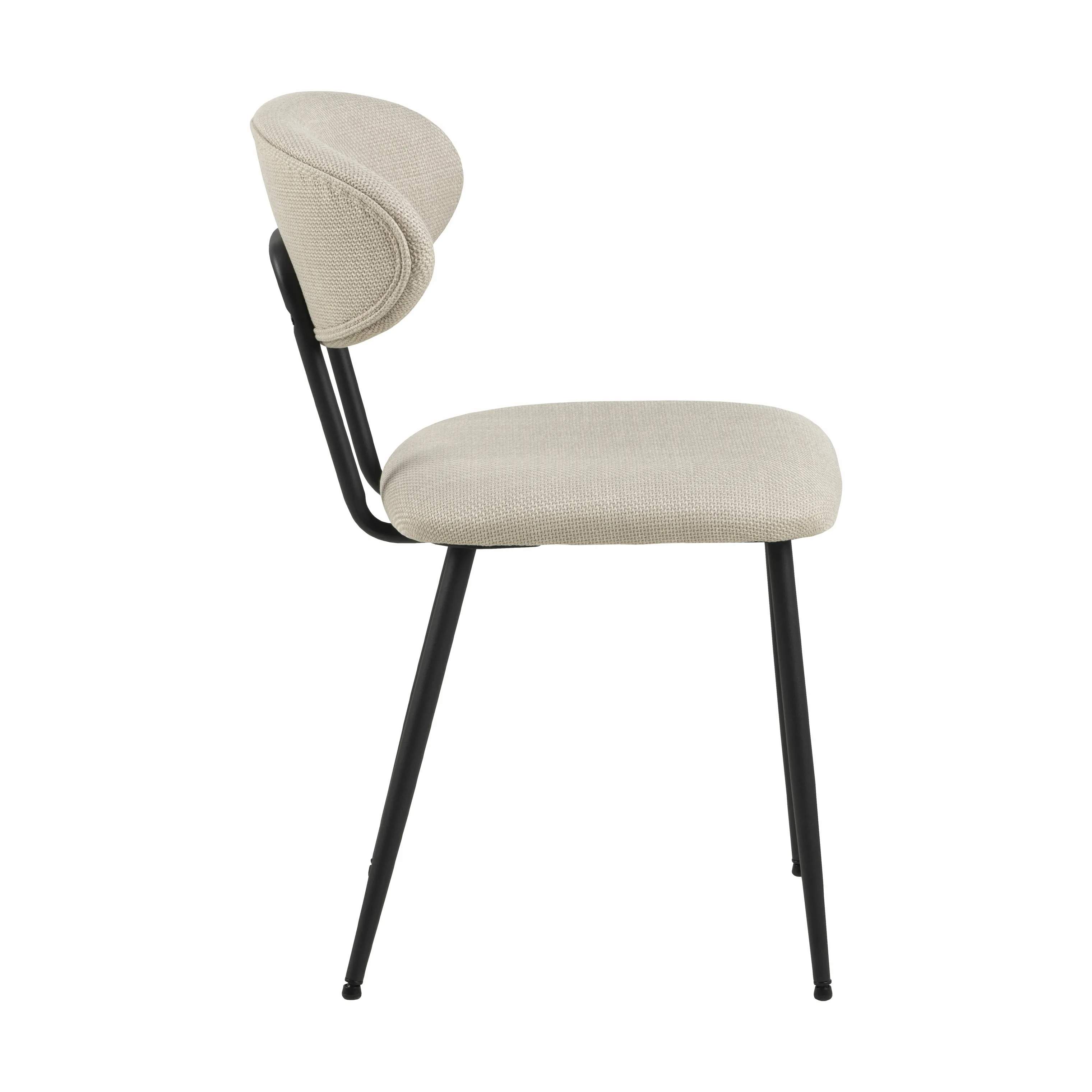 CASA Living Spisebordsstole Denise Spisebordsstol - 2 stk. i beige, 4
