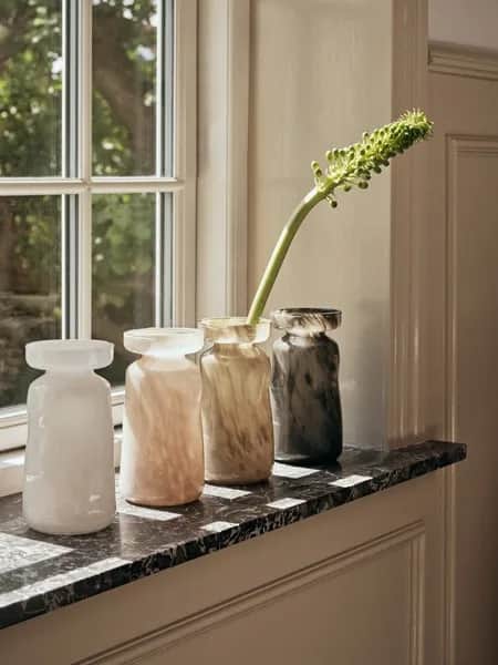 Broste Copenhagen Vaser Solai Vase i Grå, 19,5 cm, 2