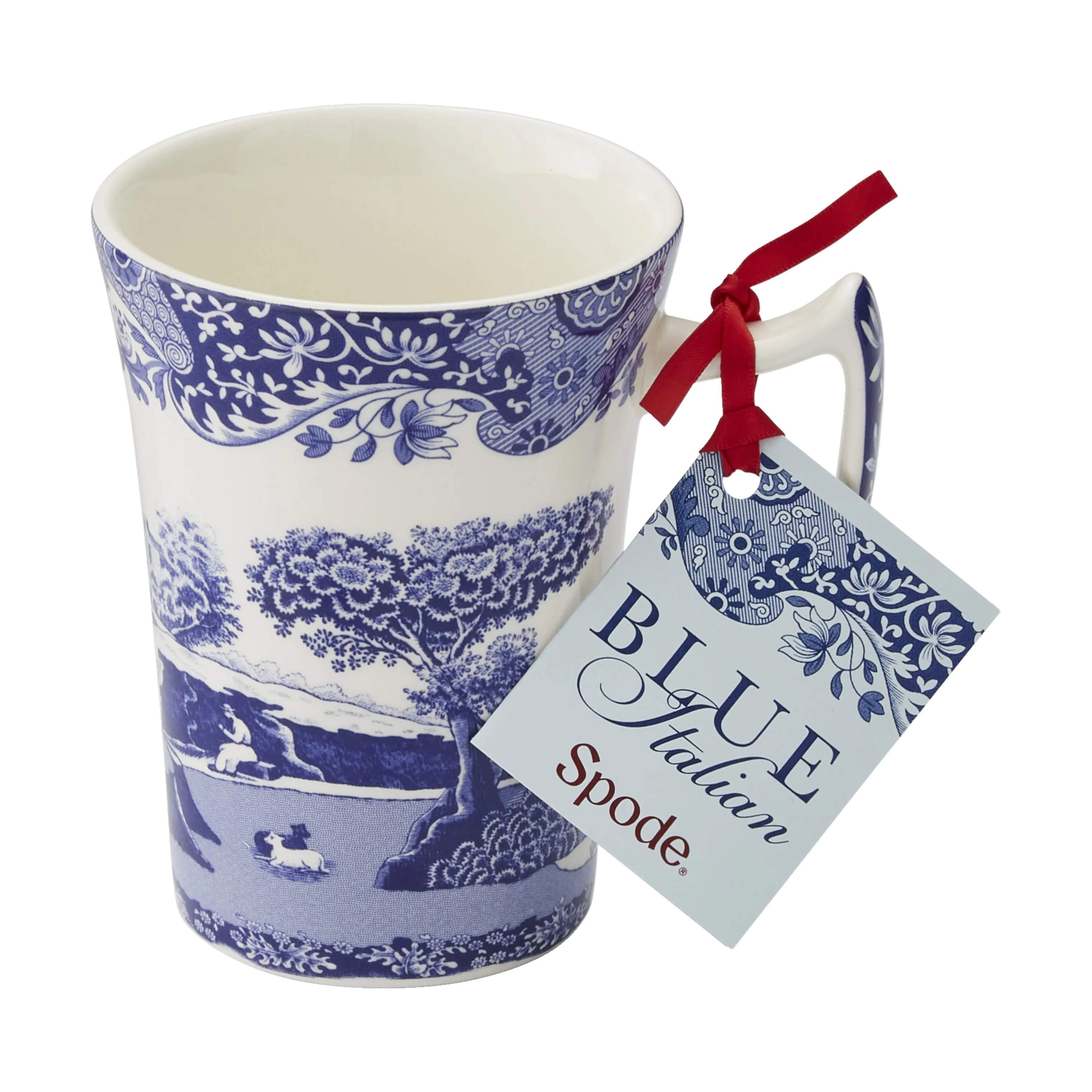 Spode Krus og kopper med hank Blue Italian Blue Italien Krus - 4 stk. i Blå/hvid, 1