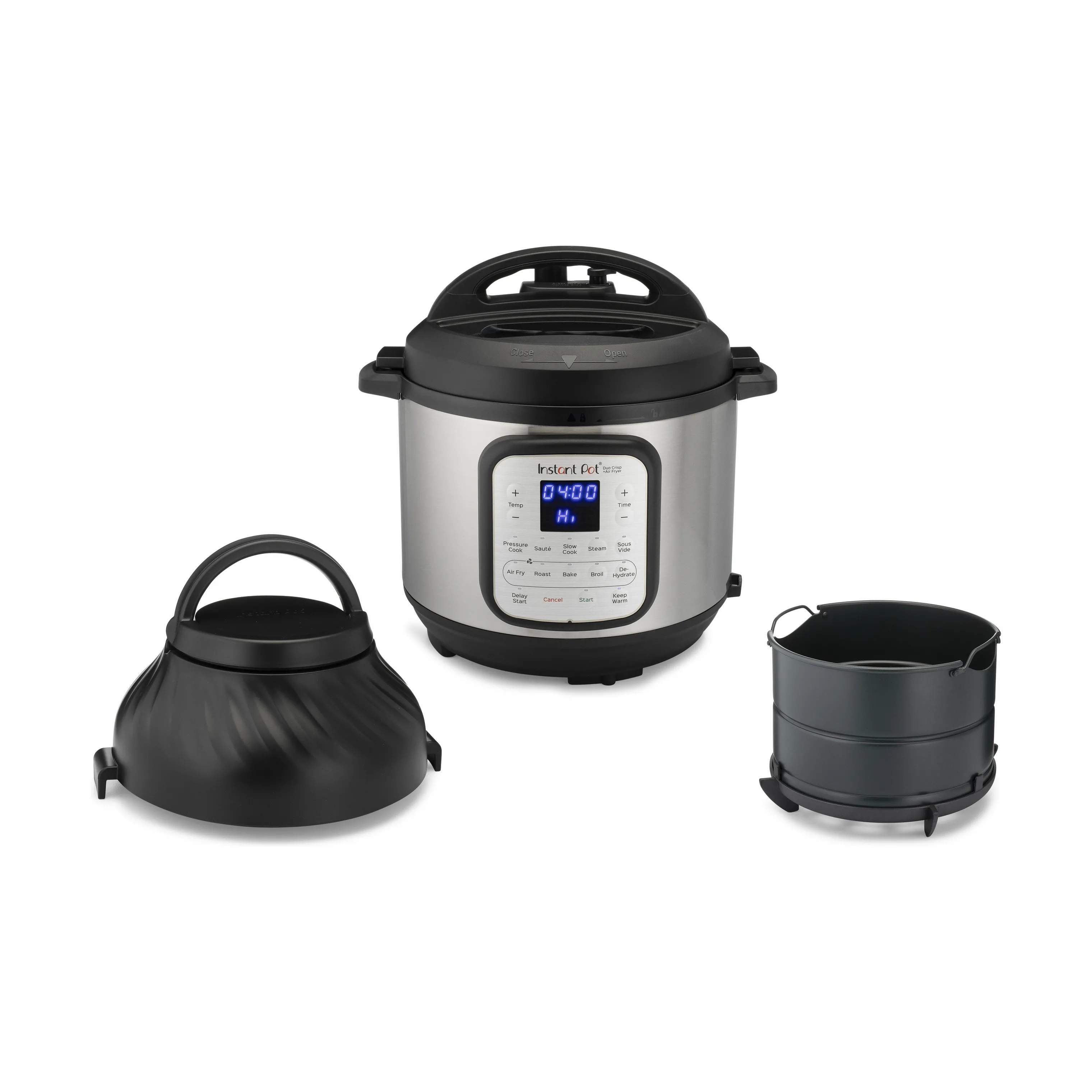 Instant Slowcookere og multicookere Duo Crisp 8 + Airfryer i Sort/sølvfarvet, 4