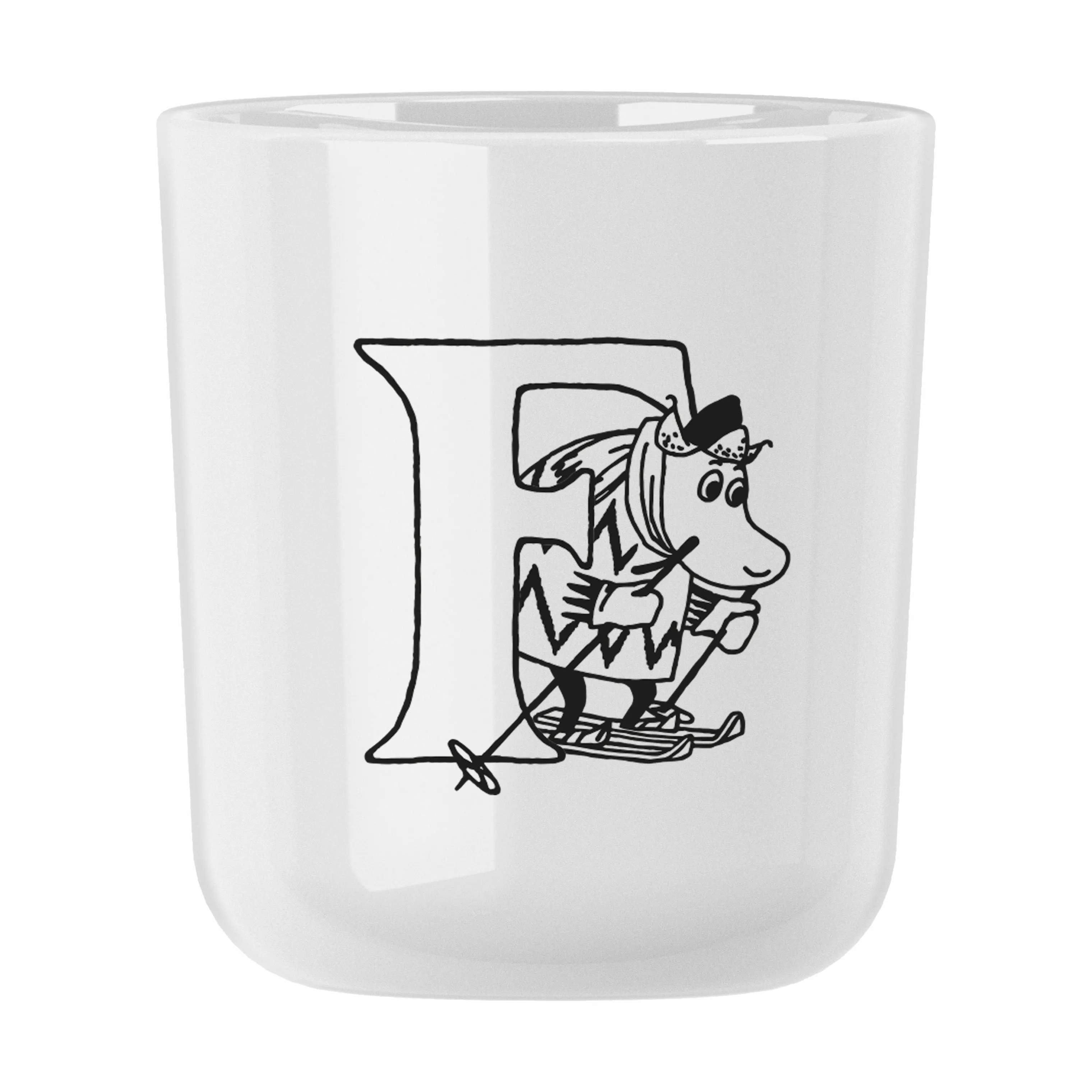 F kop, hvid, large