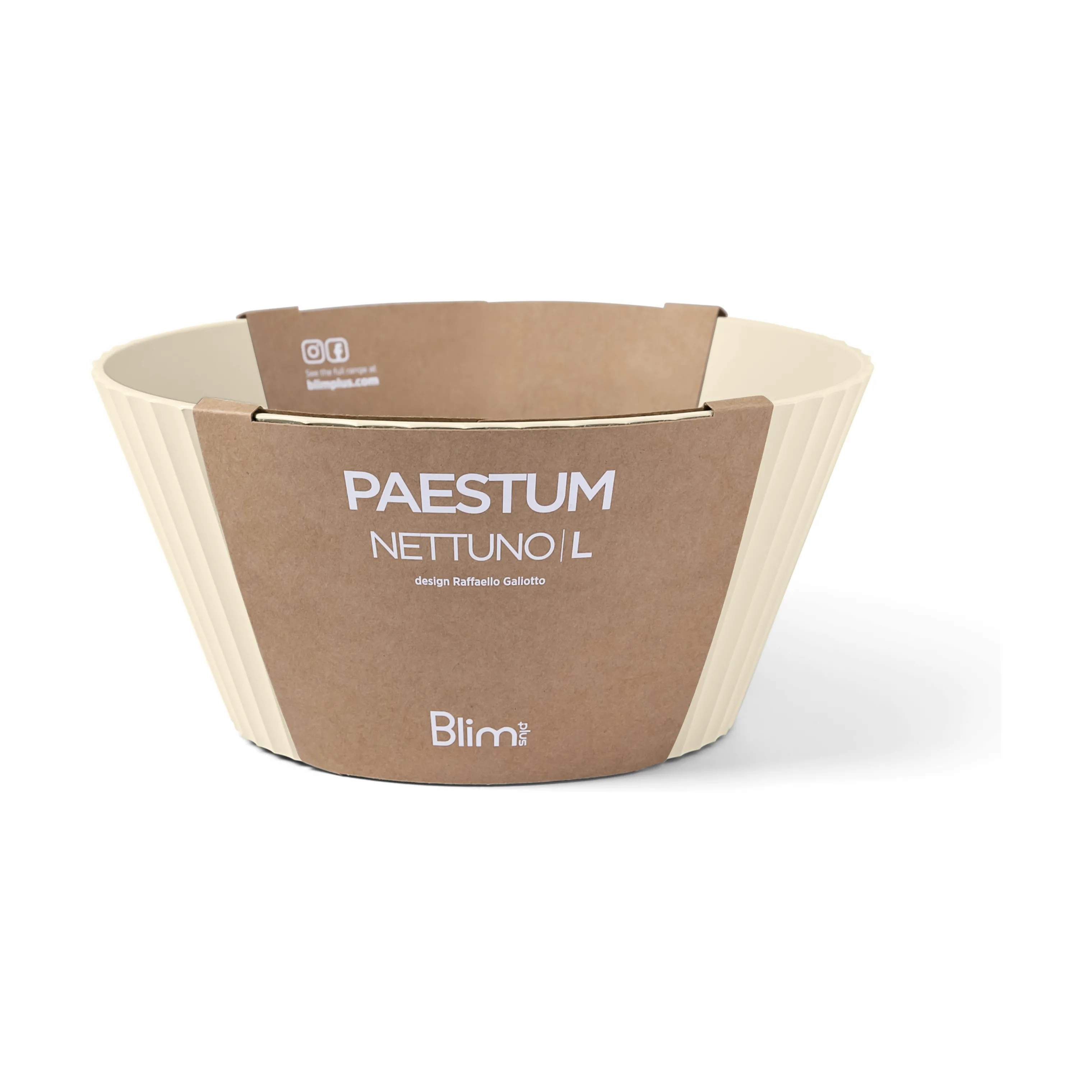 Blimplus Serveringsskåle Ciotola Nettuno Skål i Brown sugar, 25 cm, 2