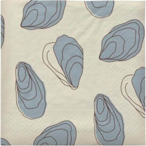 Broste Copenhagen Papirservietter Oyster Papirserviet i Blå, 1