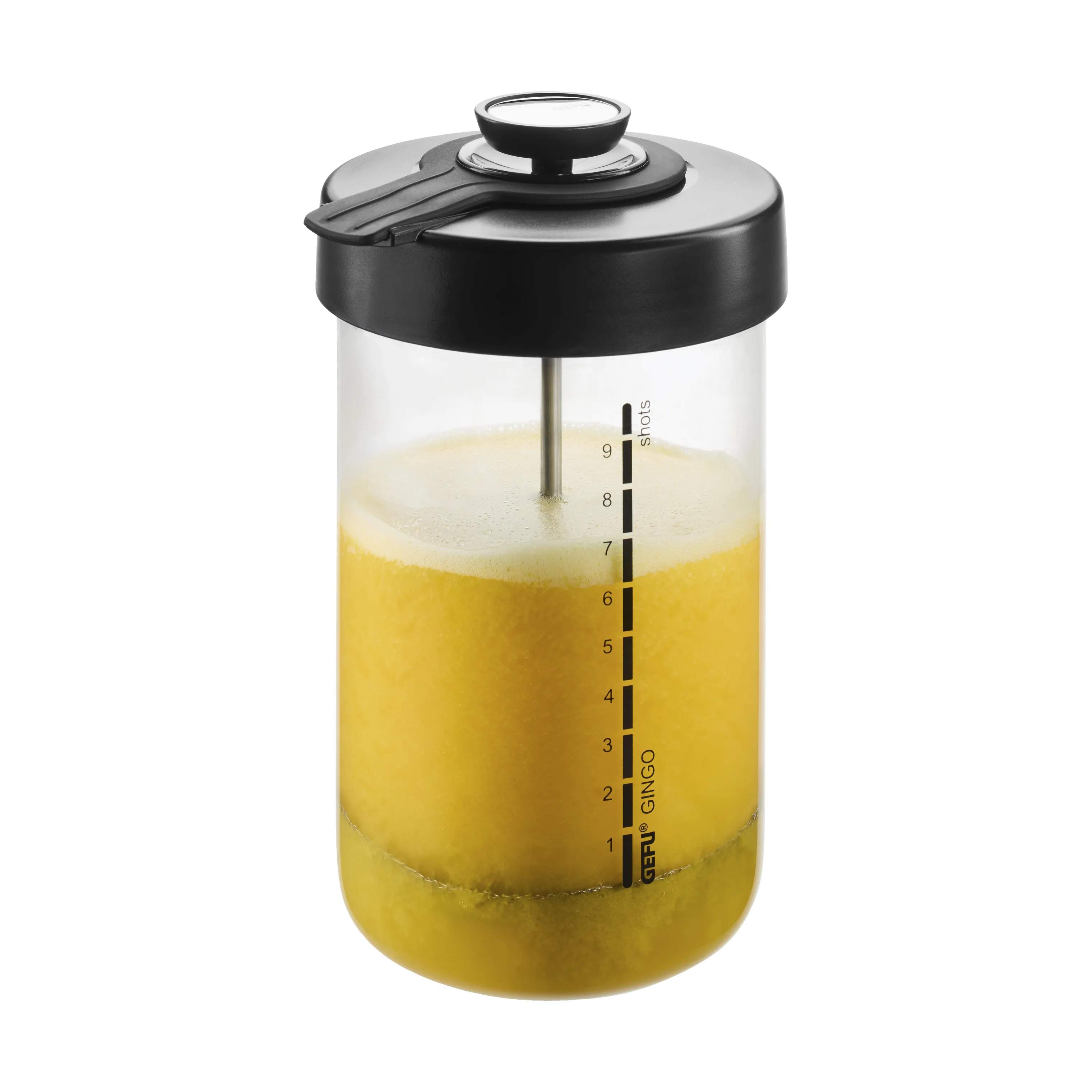 Gefu Opbevaringsglas Gingo Shotdispenser i sort, 5