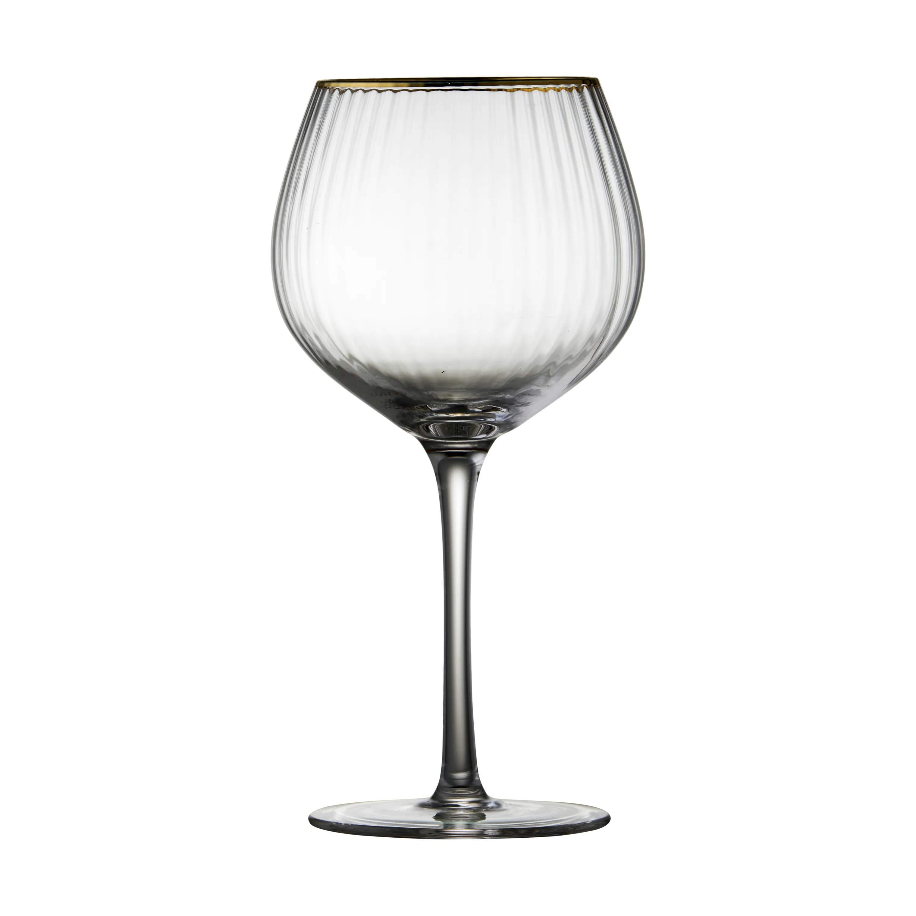Lyngby Glas Ginglas Palermo Gin & tonic-glas - 4 stk. i klar/guldfarvet, 2