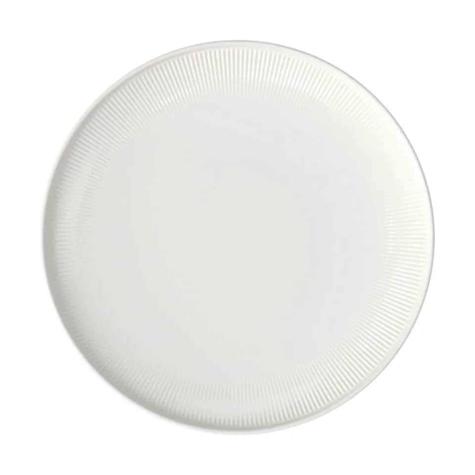 Afina Middagstallerken, hvid, large
