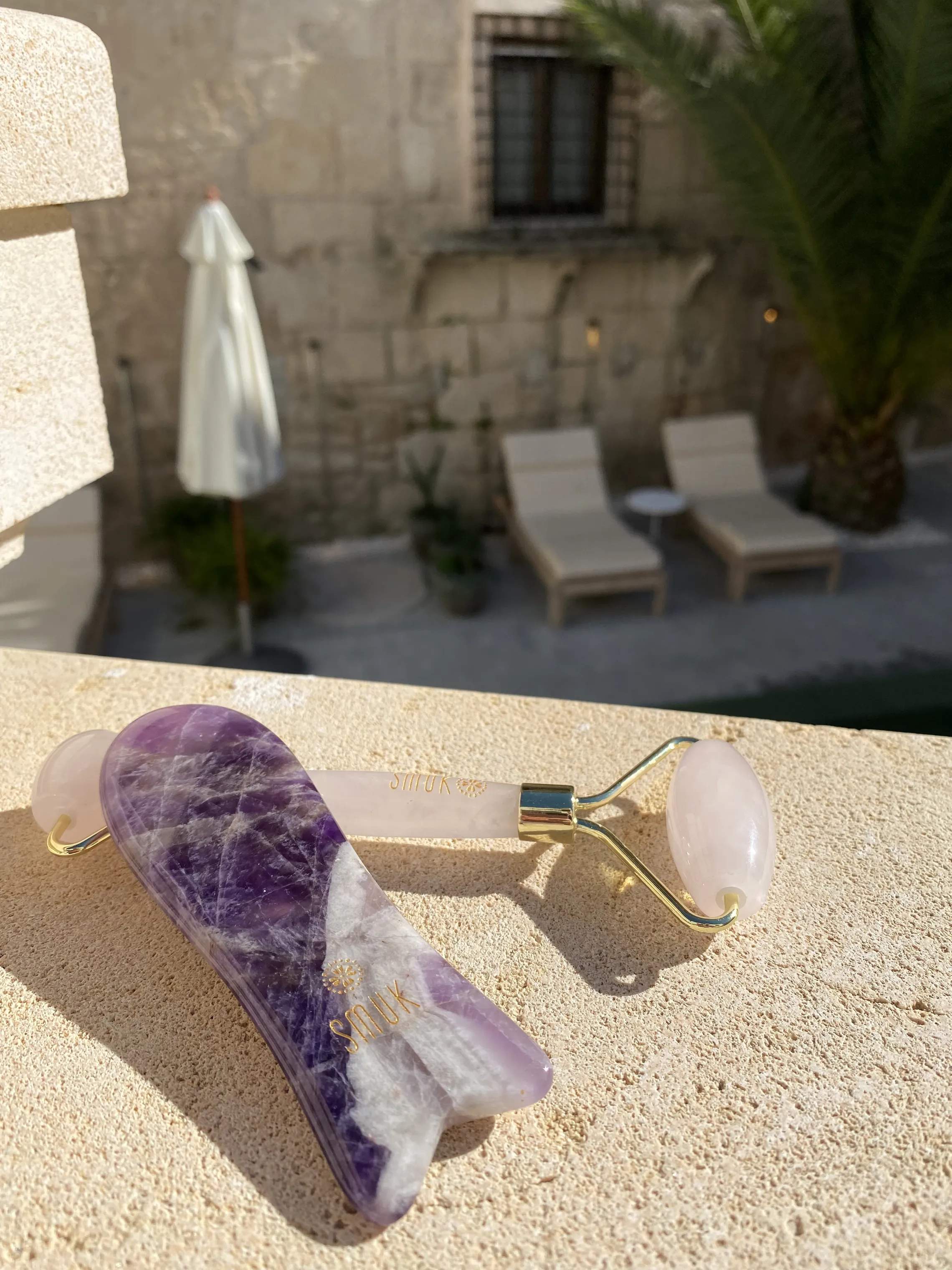 SMUK skincare Ansigtspleje Gua Sha i Lilla, 2
