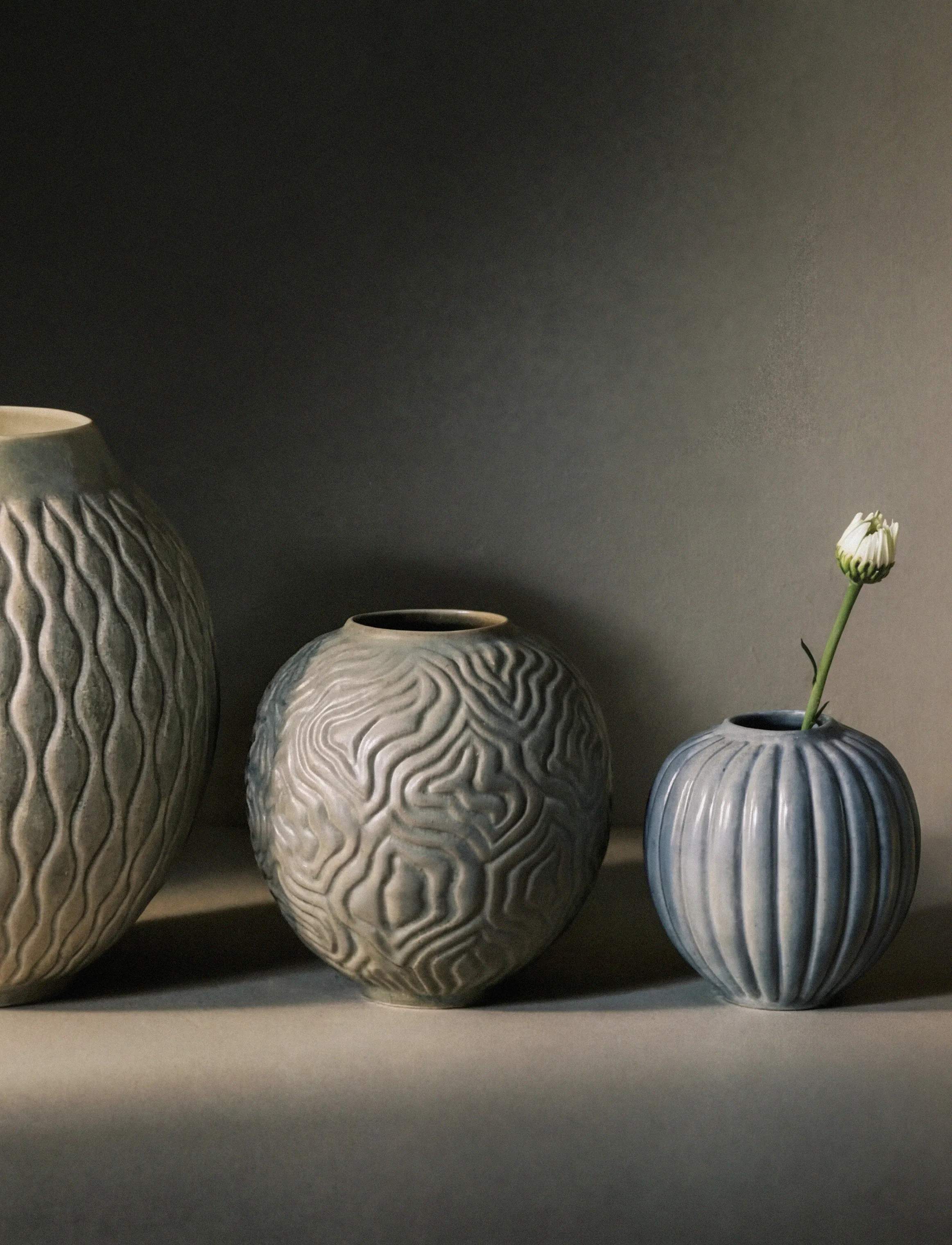 Knabstrup Keramik Vaser Solum Vase i sage, 4