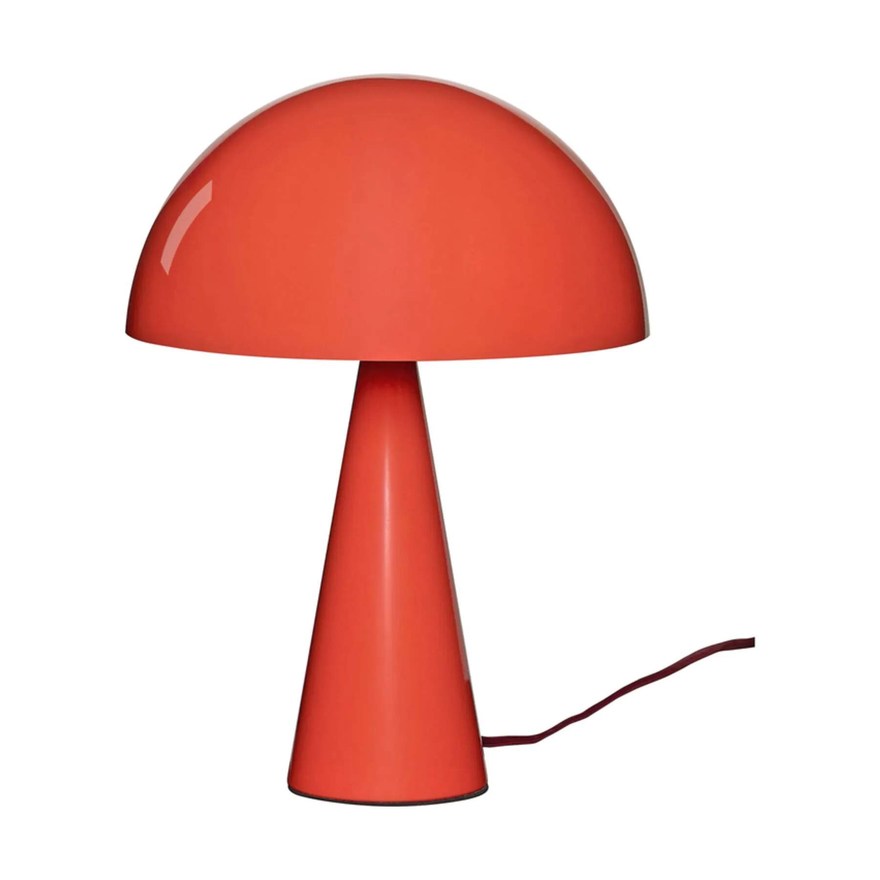 Hübsch Bordlamper Mush Bordlampe i Rød, 34 cm, 1