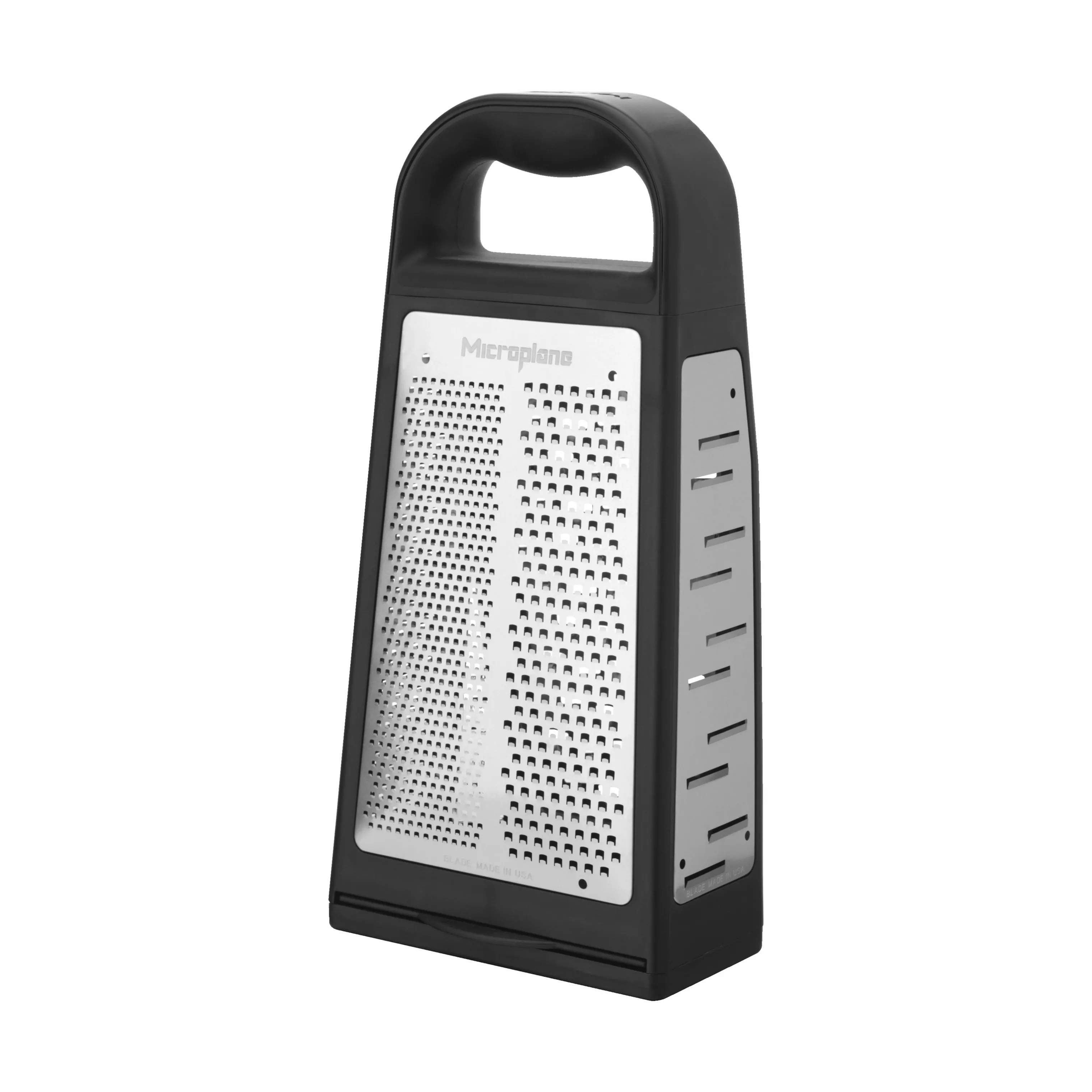 Microplane Rivejern Box Rivejern m. opsamling i Sort/Stål, 3