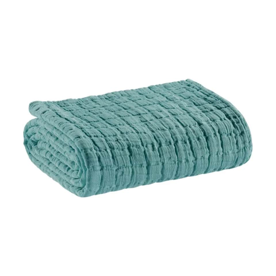 Vivaraise Sengetæpper Swami Sengetæppe i Blågrøn, B240 x L260 cm, 1