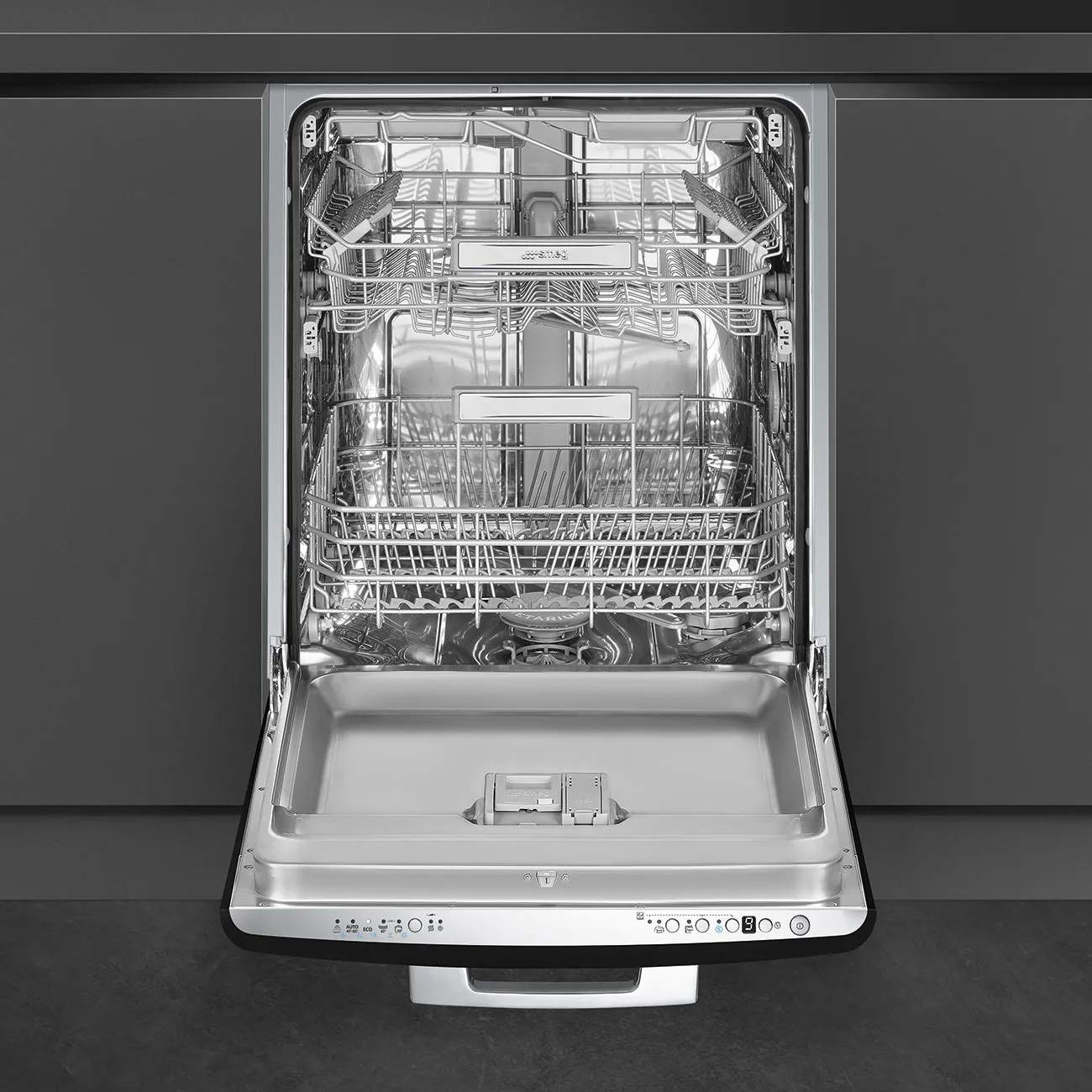 Smeg Opvaskemaskiner 50's Style Opvaskemaskine i Sort, 2