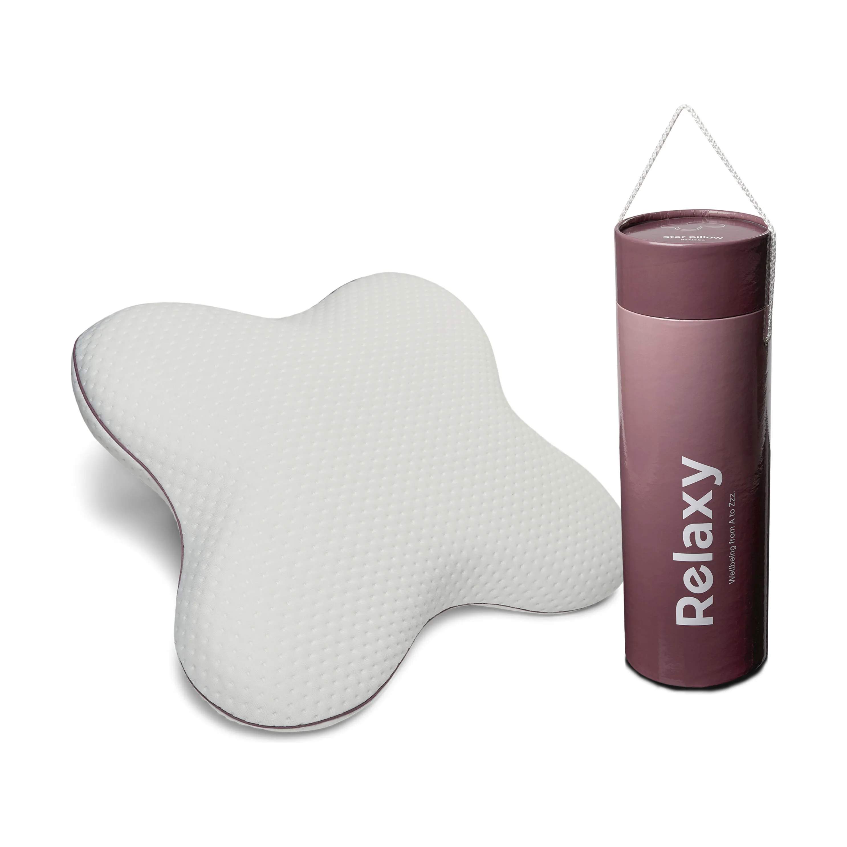 Relaxy Hovedpuder Star Memoryfoam Hovedpude i Hvid, 3