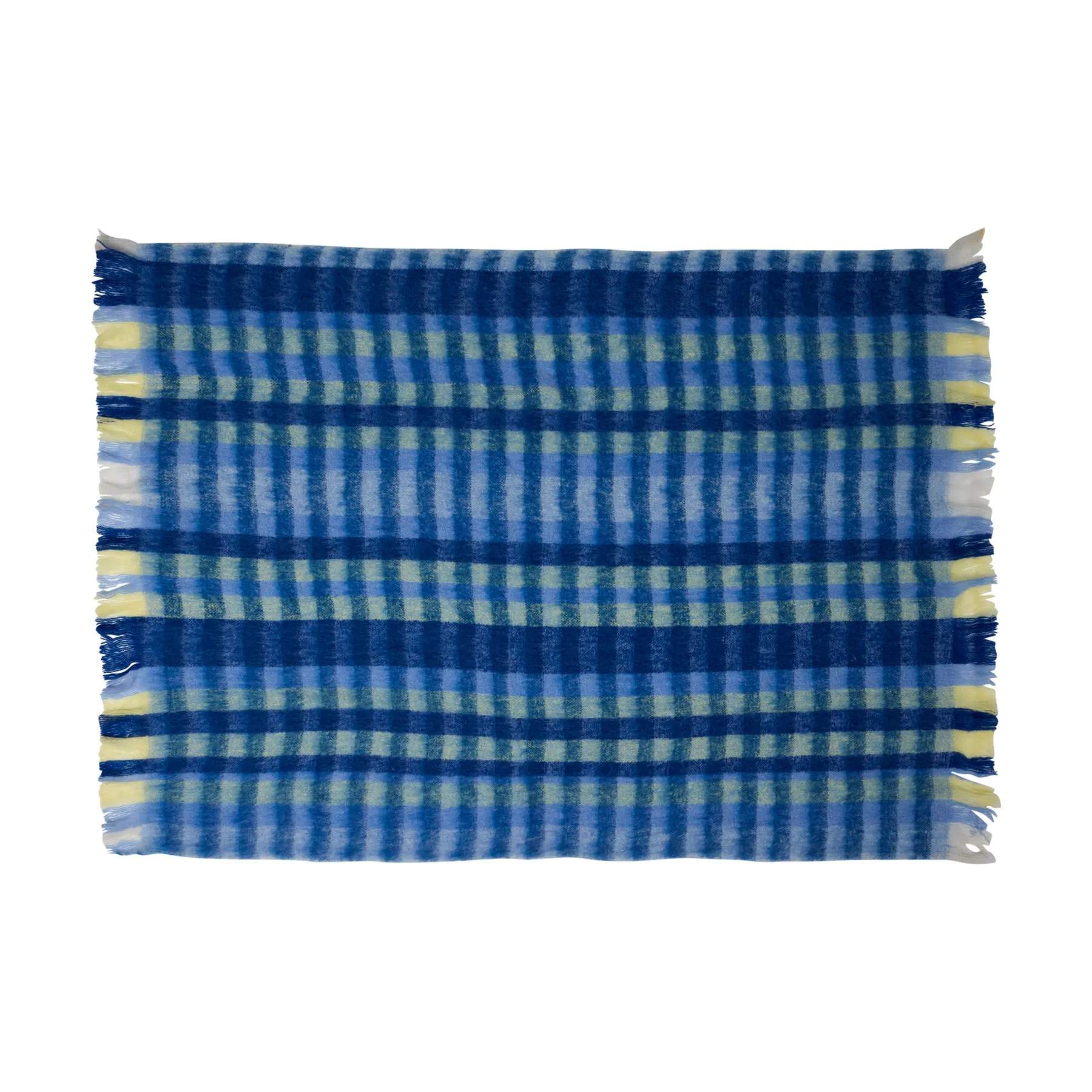 Hübsch Plaider Loom Plaid i Blå, 1