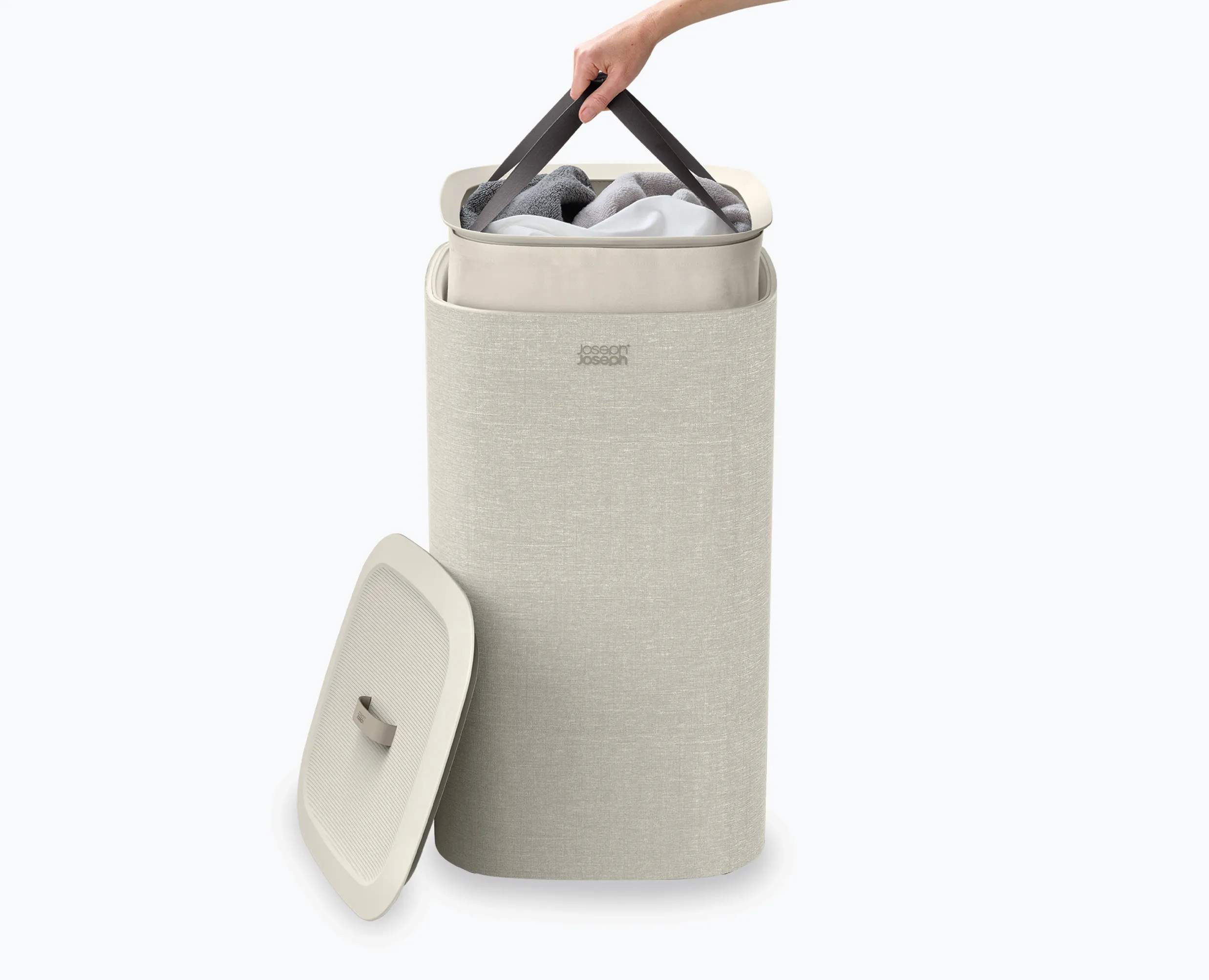 Joseph Joseph Vasketøjskurve Tota One Vasketøjskurv i Beige, 60 L, 5