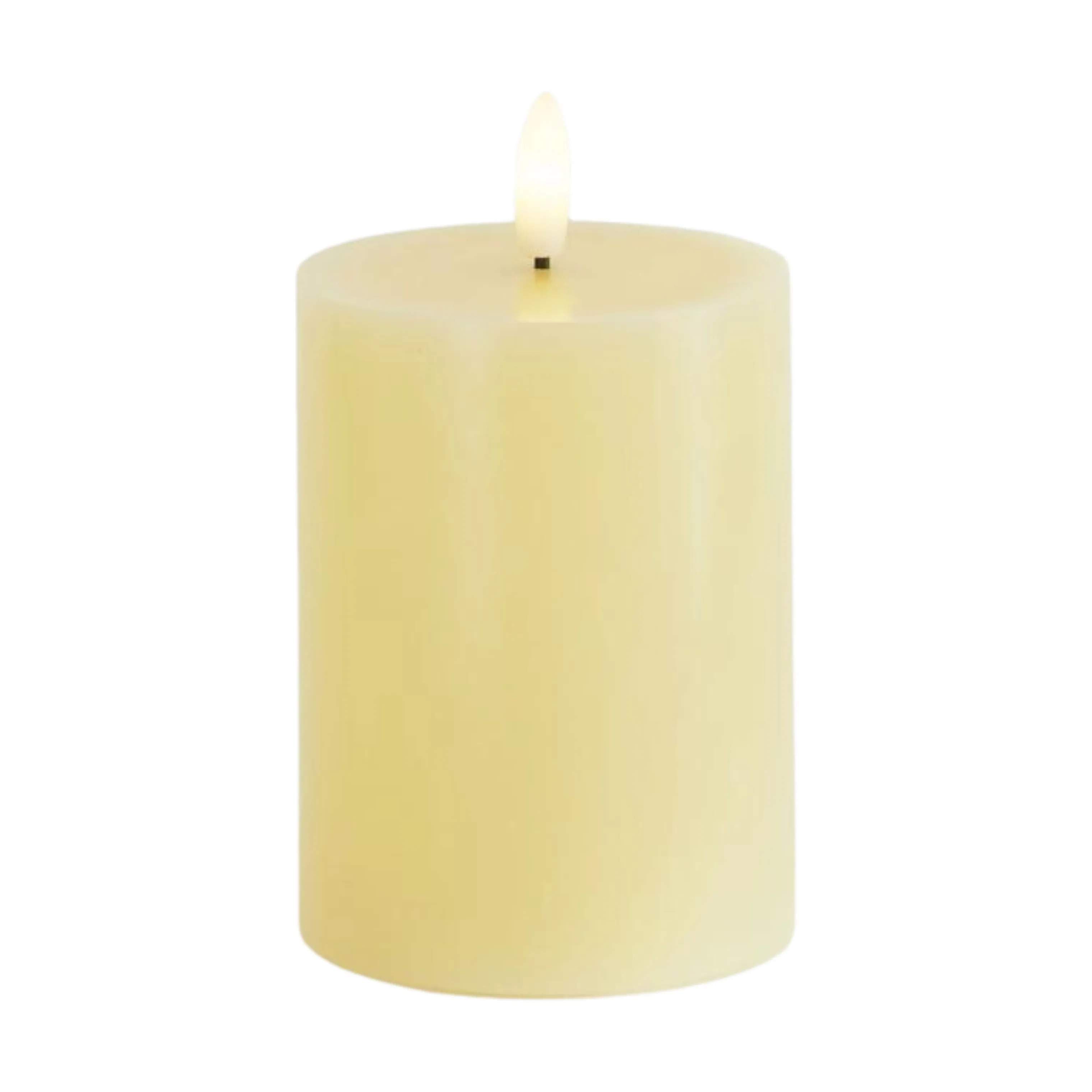 Sirius LED-lys Sille LED Bloklys i Pale Yellow, H10 x Ø7,5 cm, 1