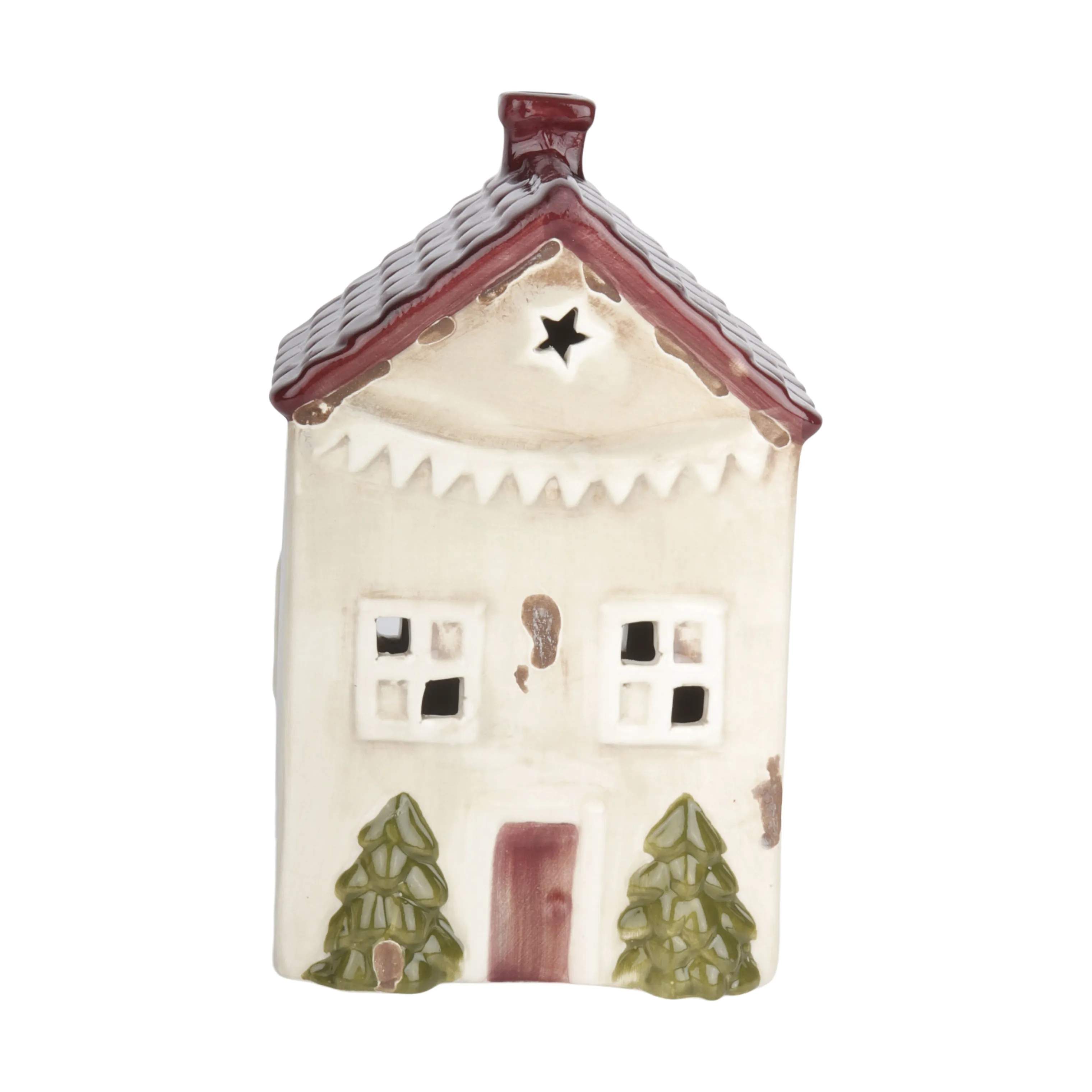 LED Lyshus, beige, large