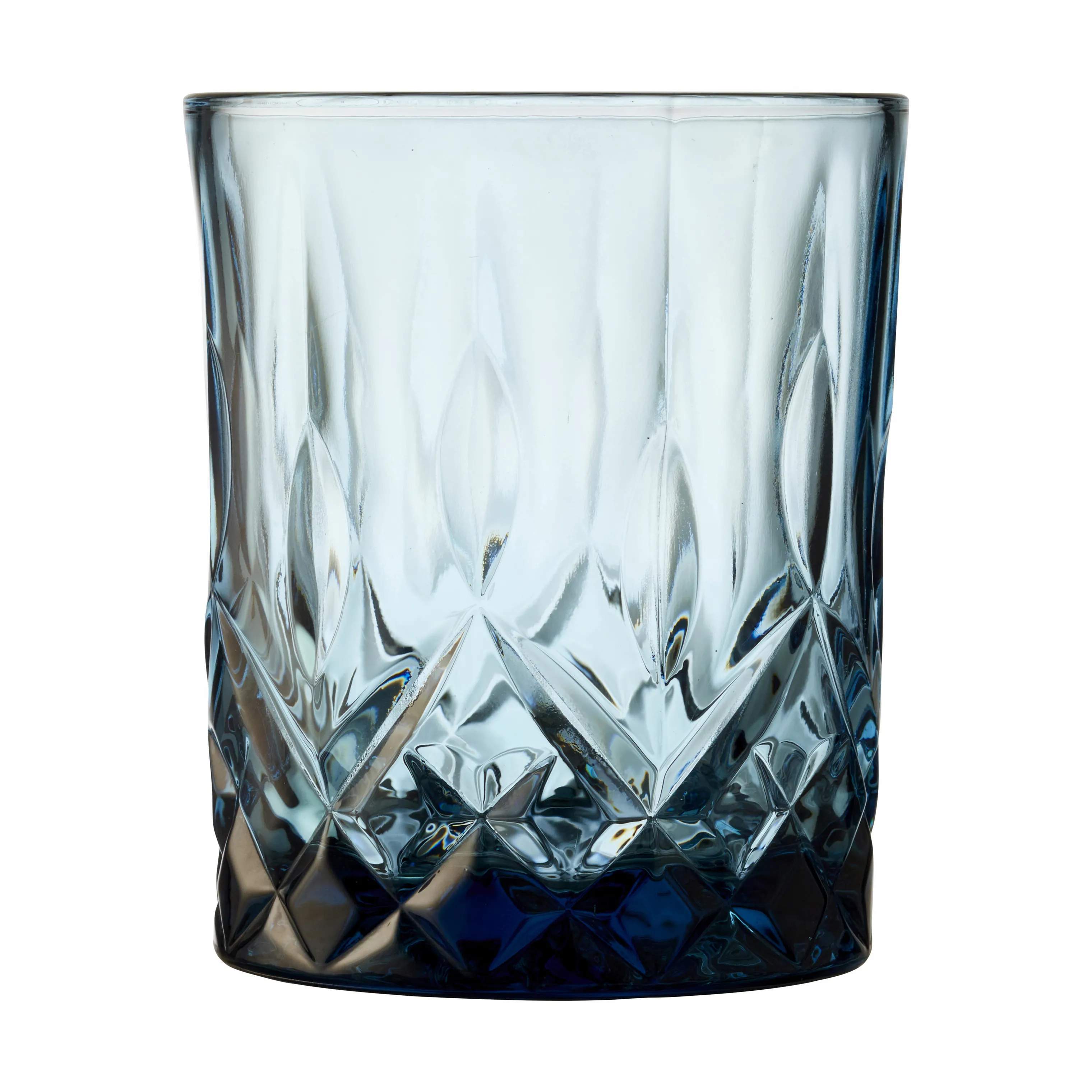 Sorrento Whiskyglas - 4 stk., blå, large