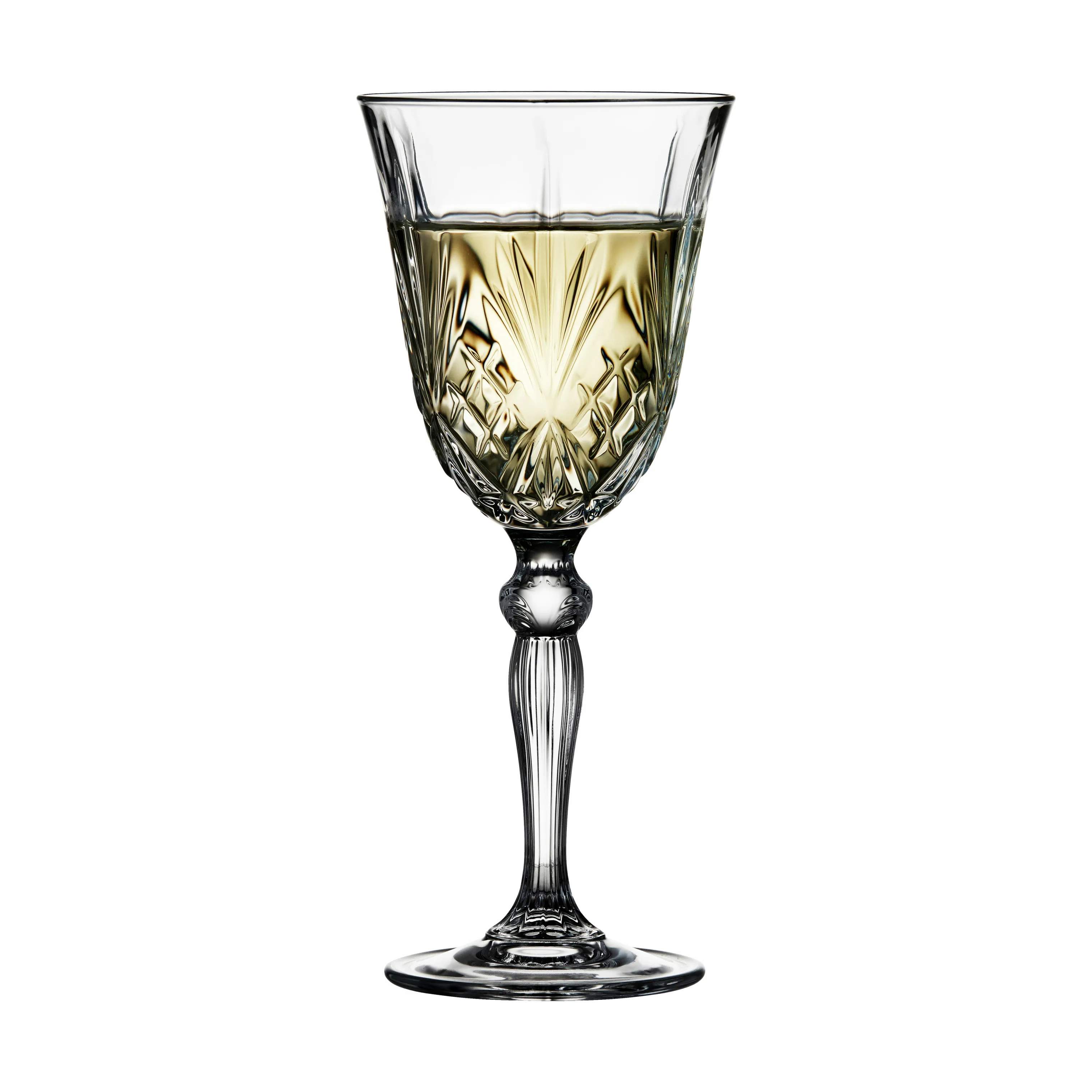 Lyngby Glas Hvidvinsglas Melodia Hvidvinsglas - 4 stk. i Klar, 21 cl, 4